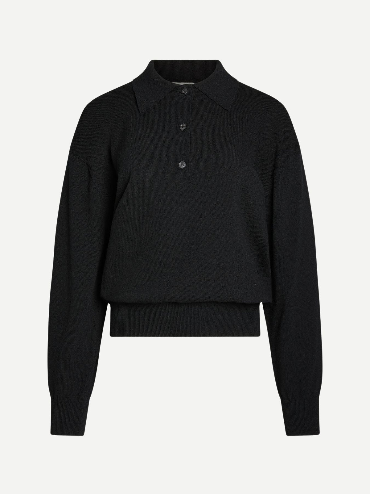 High Sport-Elyse Oversized Polo - Black-Sweaters-Boboli-Vancouver-Canada
