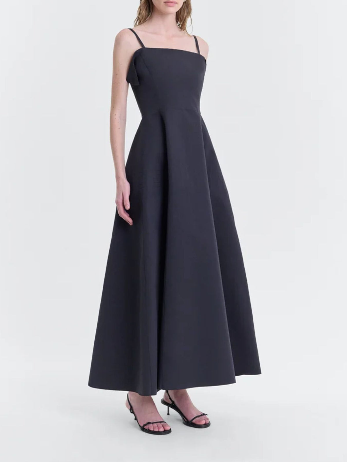 FFORME-Neneh Flared Bustier Dress-Black-Dresses-Boboli-Vancouver-Canada