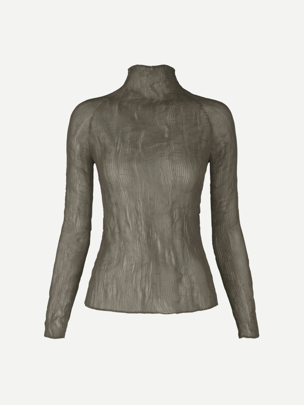 Issey Miyake-Chiffon Twist 2 Shirts-Grey-Shirts-Boboli-Vancouver-Canada