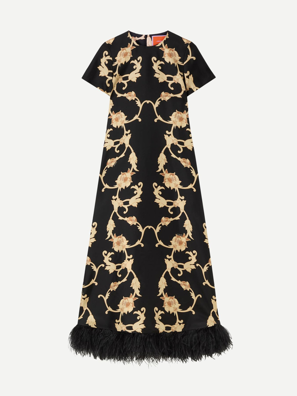 La DoubleJ-Swing Dress (With Feathers) - Buttercup Black-Dresses-Boboli-Vancouver-Canada