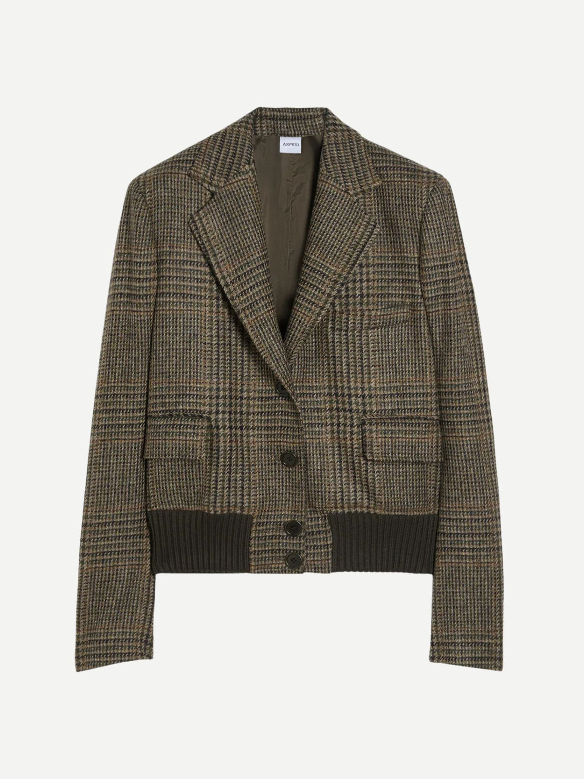 Aspesi-Giacca Mod.0978 - Military Check-Blazers-Boboli-Vancouver-Canada