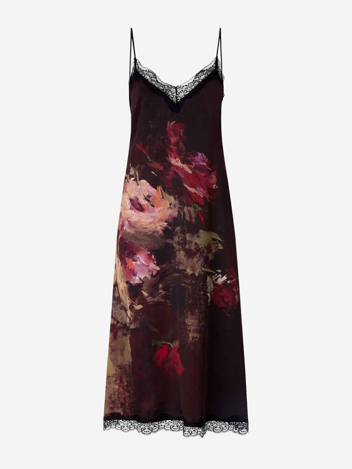 Antonio Marras-Slip Dress - Burgundy Beige-Dresses-Boboli-Vancouver-Canada