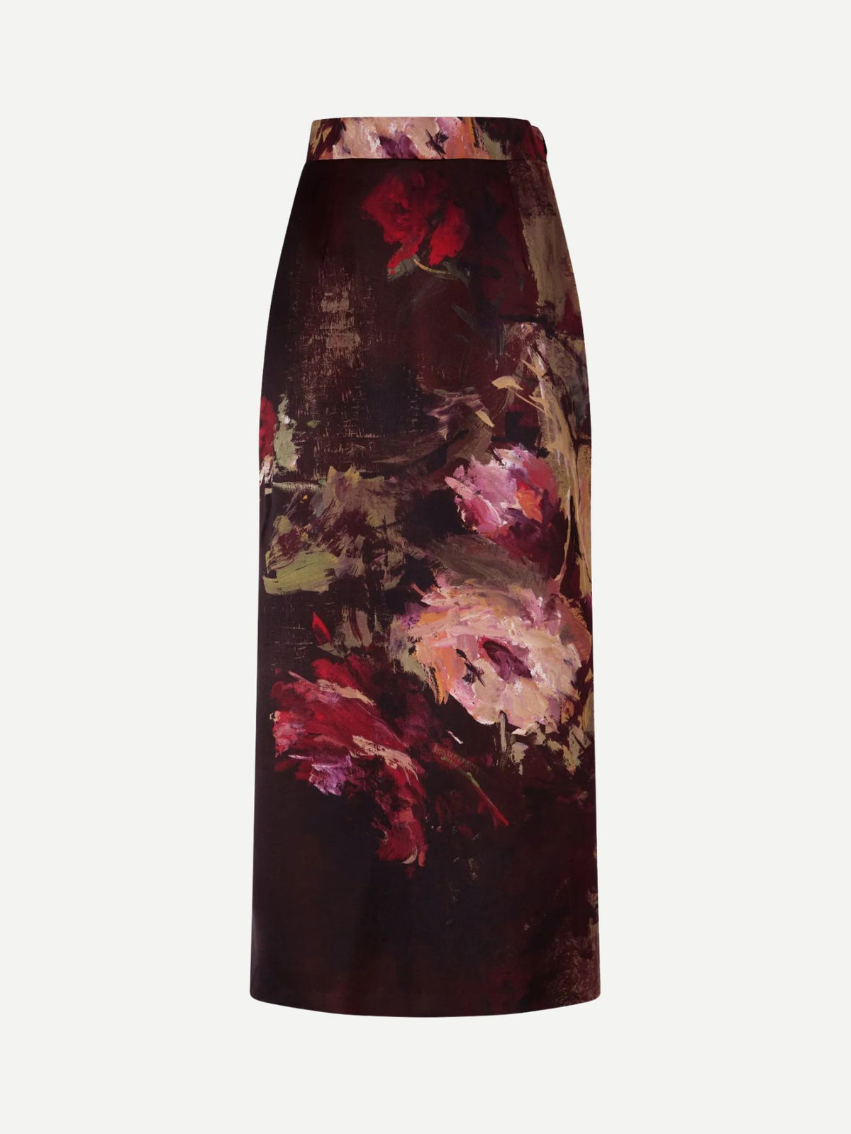 Antonio Marras-Pencil Skirt - Burgundy Beige-Skirts-Boboli-Vancouver-Canada