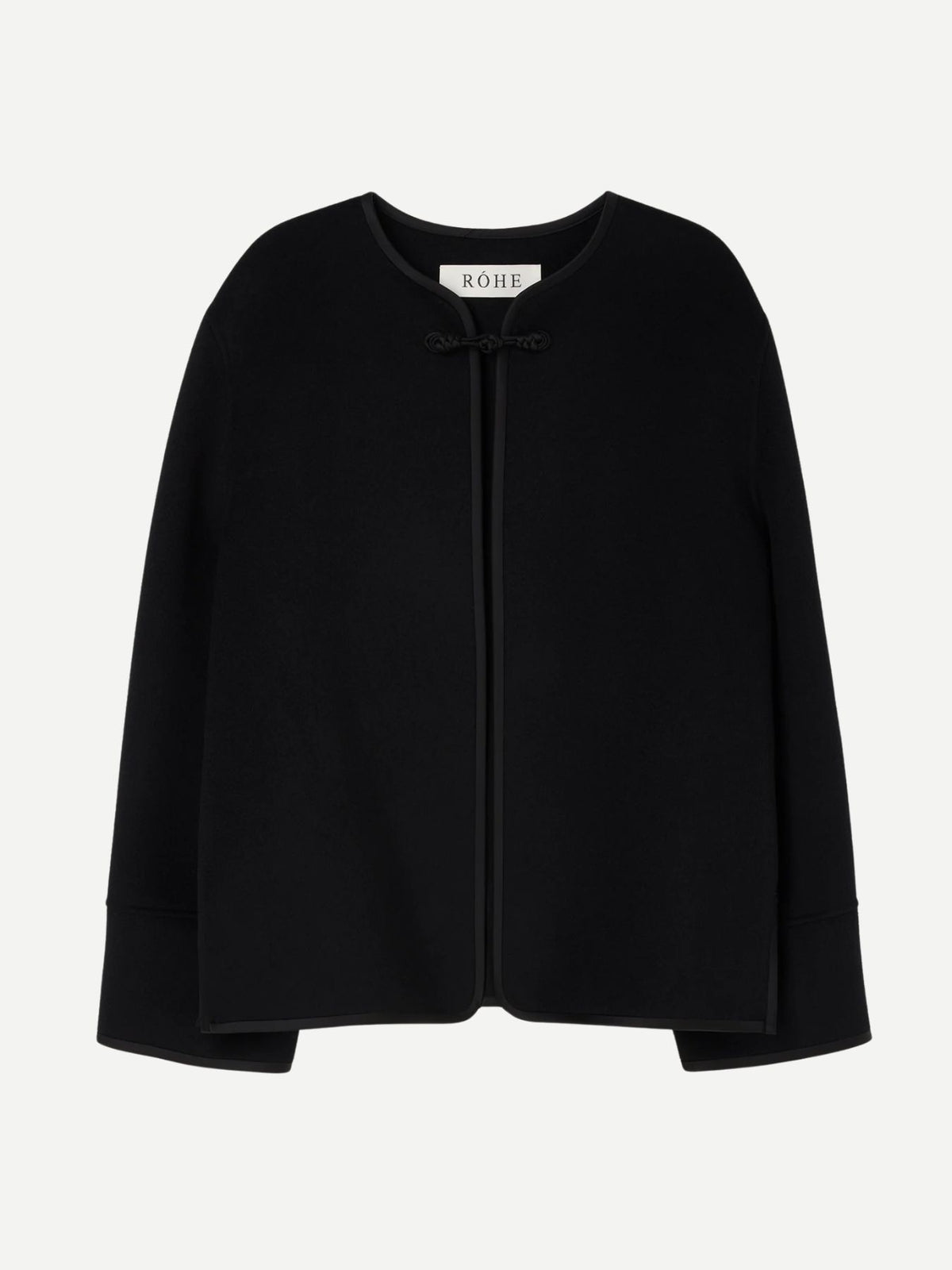 Rohe-Double-Faced Pankou Style Jacket - Black-Jackets-Boboli-Vancouver-Canada