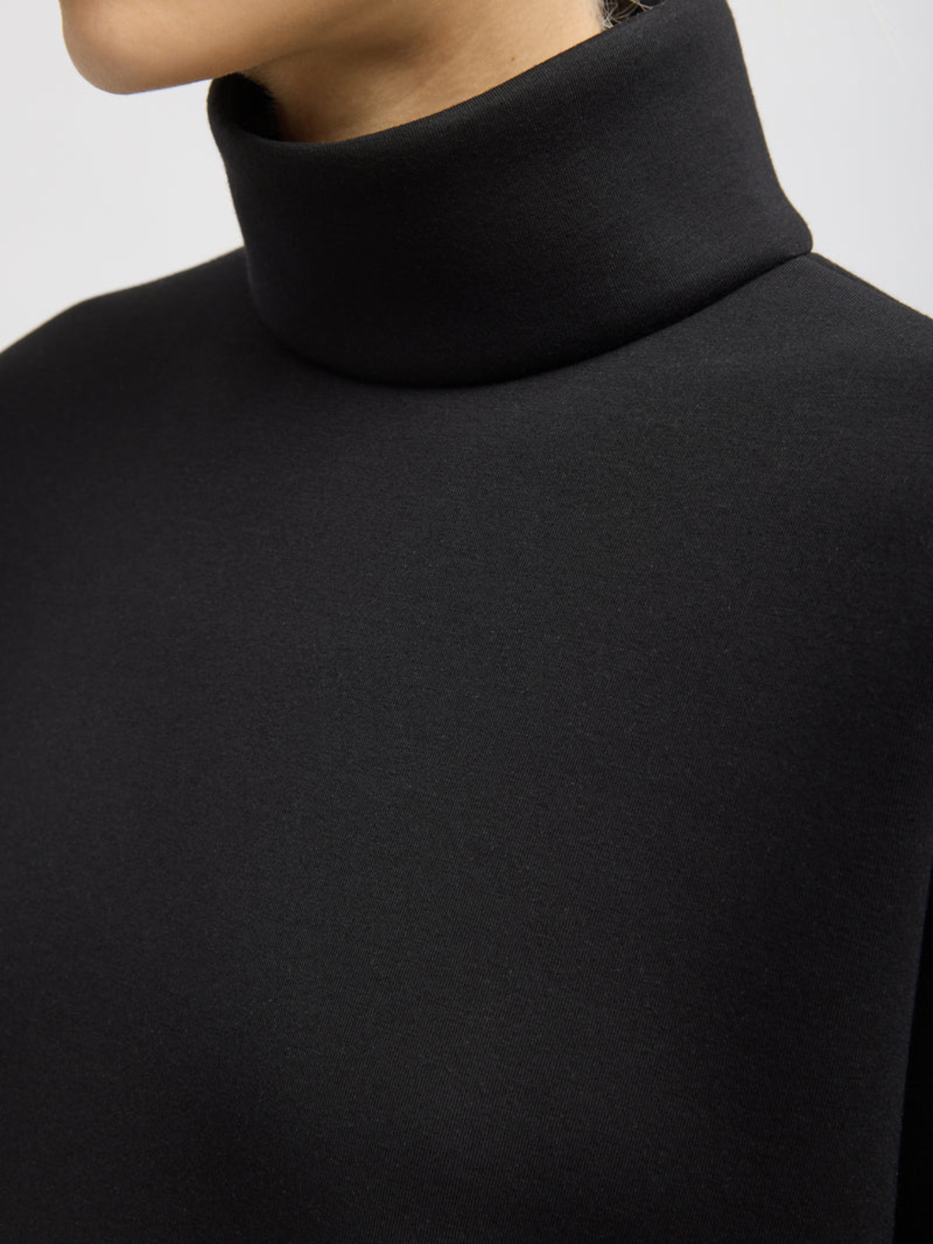 Tibi-Structured Viscose Neck Dolman Sleeve Top - Black-Tops-Boboli-Vancouver-Canada