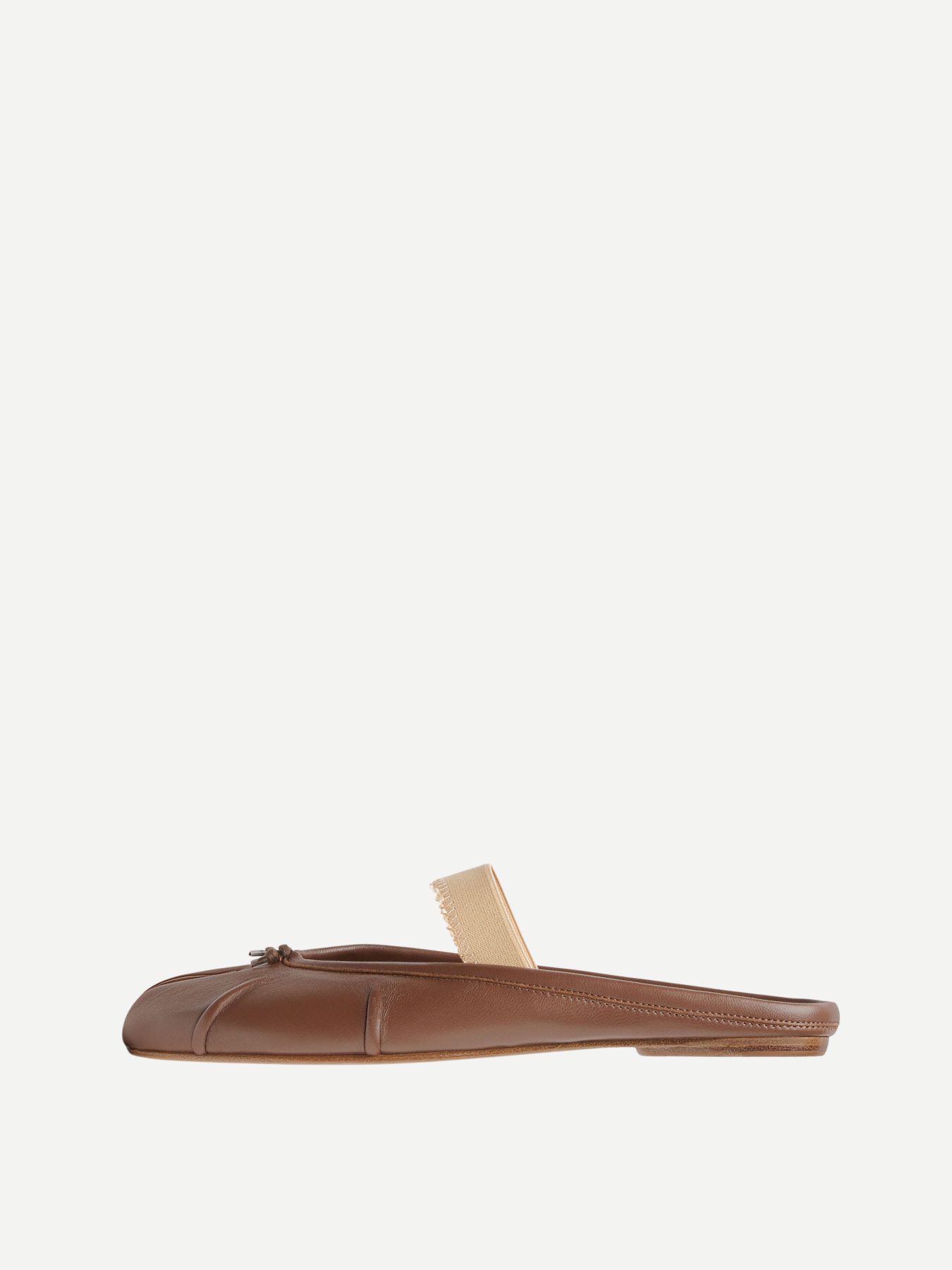 Maison Margiela-Tabi Elastic Band Mule - Warm Coffee/Nude-Shoes-Boboli-Vancouver-Canada
