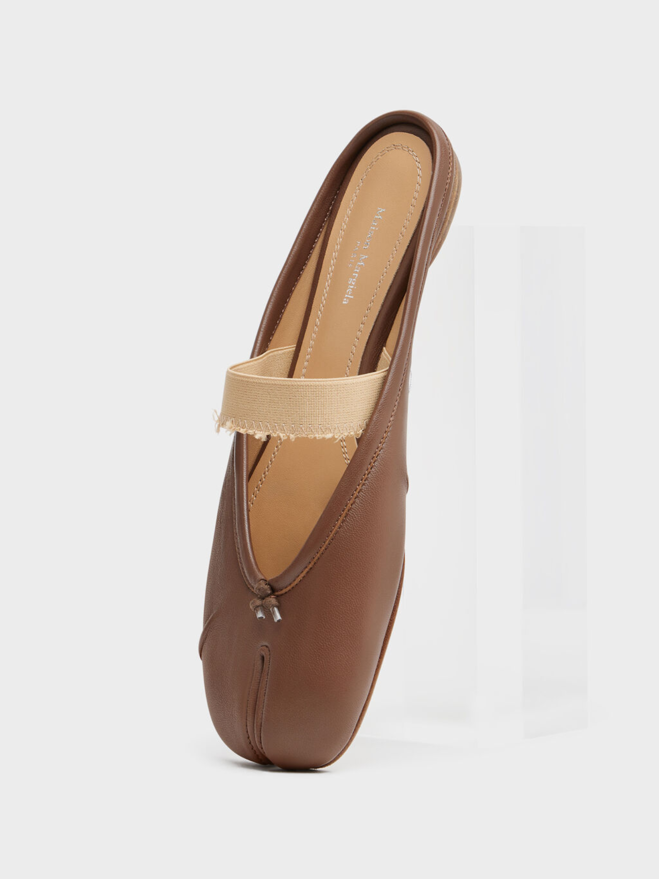Maison Margiela-Tabi Elastic Band Mule - Warm Coffee/Nude-Shoes-Boboli-Vancouver-Canada