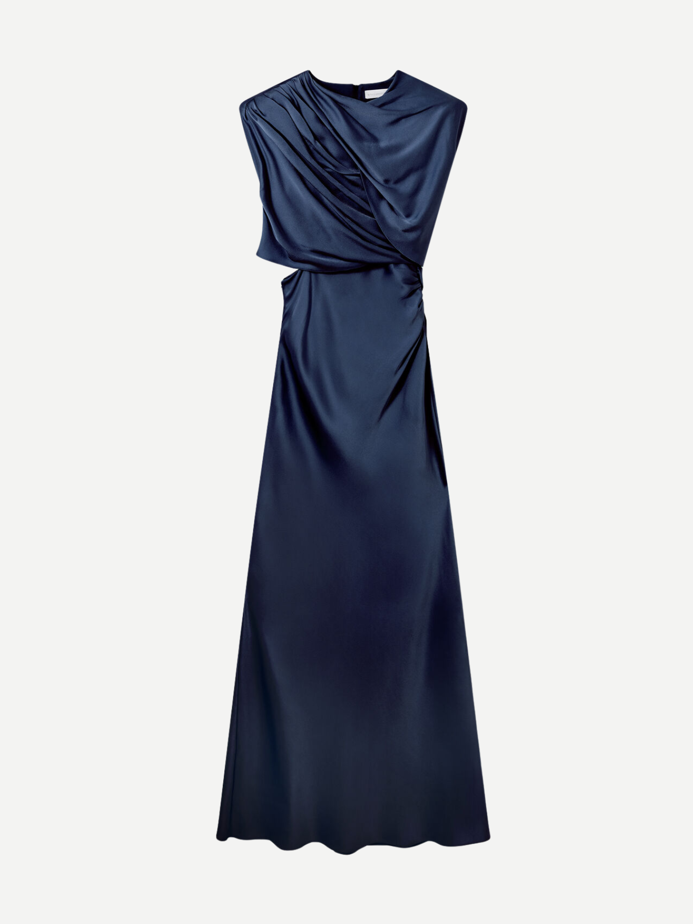 Stella McCartney-Draped Cape Gown - Steel Blue-Dresses-Boboli-Vancouver-Canada