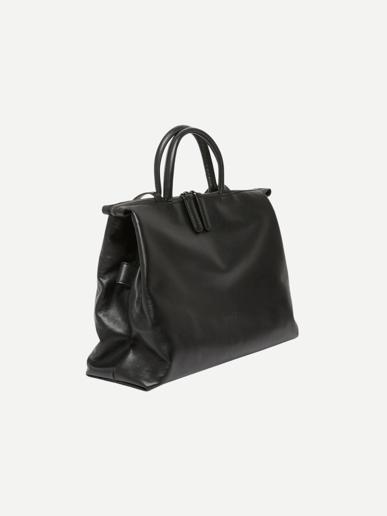 Marsell-4 Dritta Leather Shoulder Bag - Black-Bags-Boboli-Vancouver-Canada