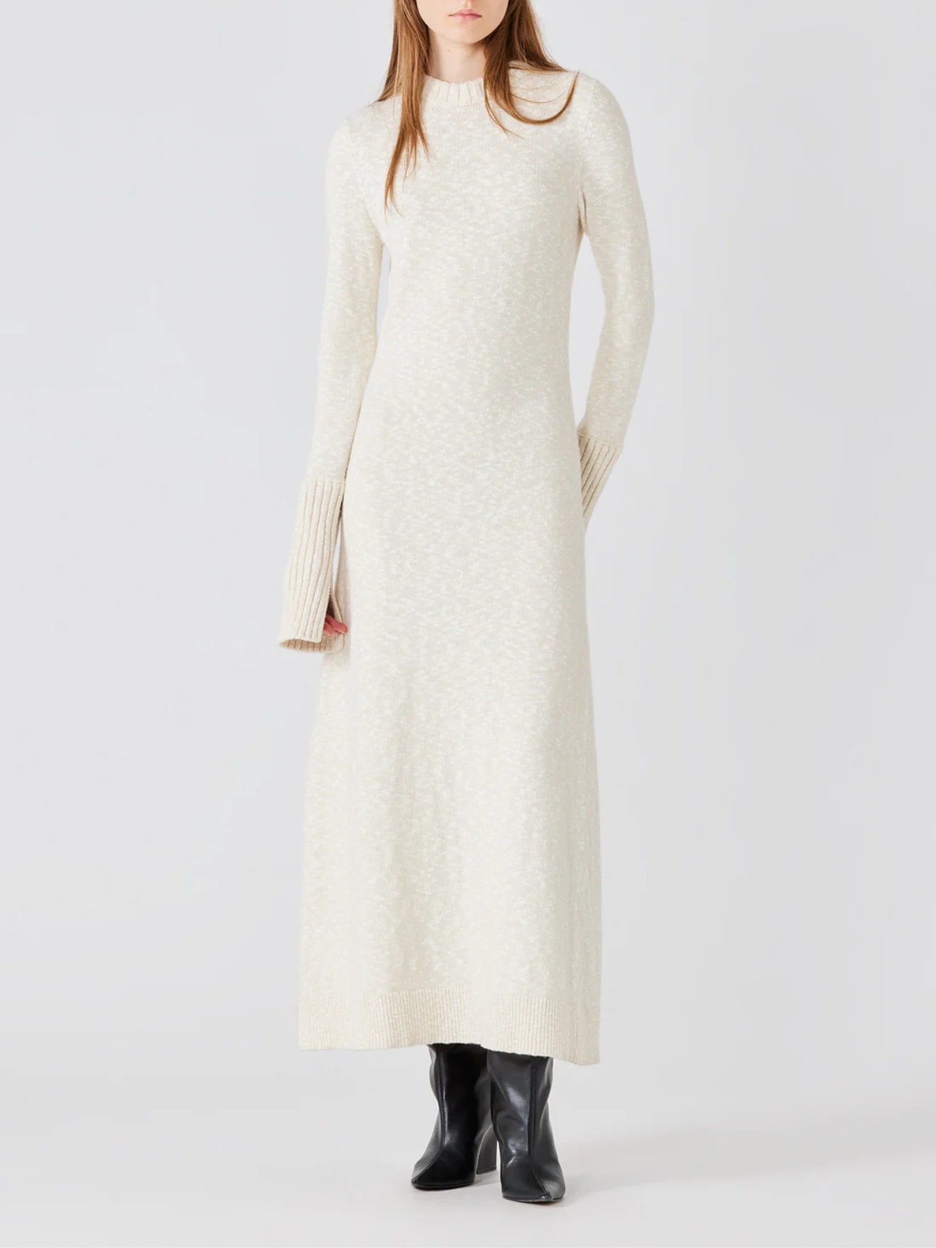 Sa Su Phi-Morena Long Dress - Ivory-Dresses-Boboli-Vancouver-Canada