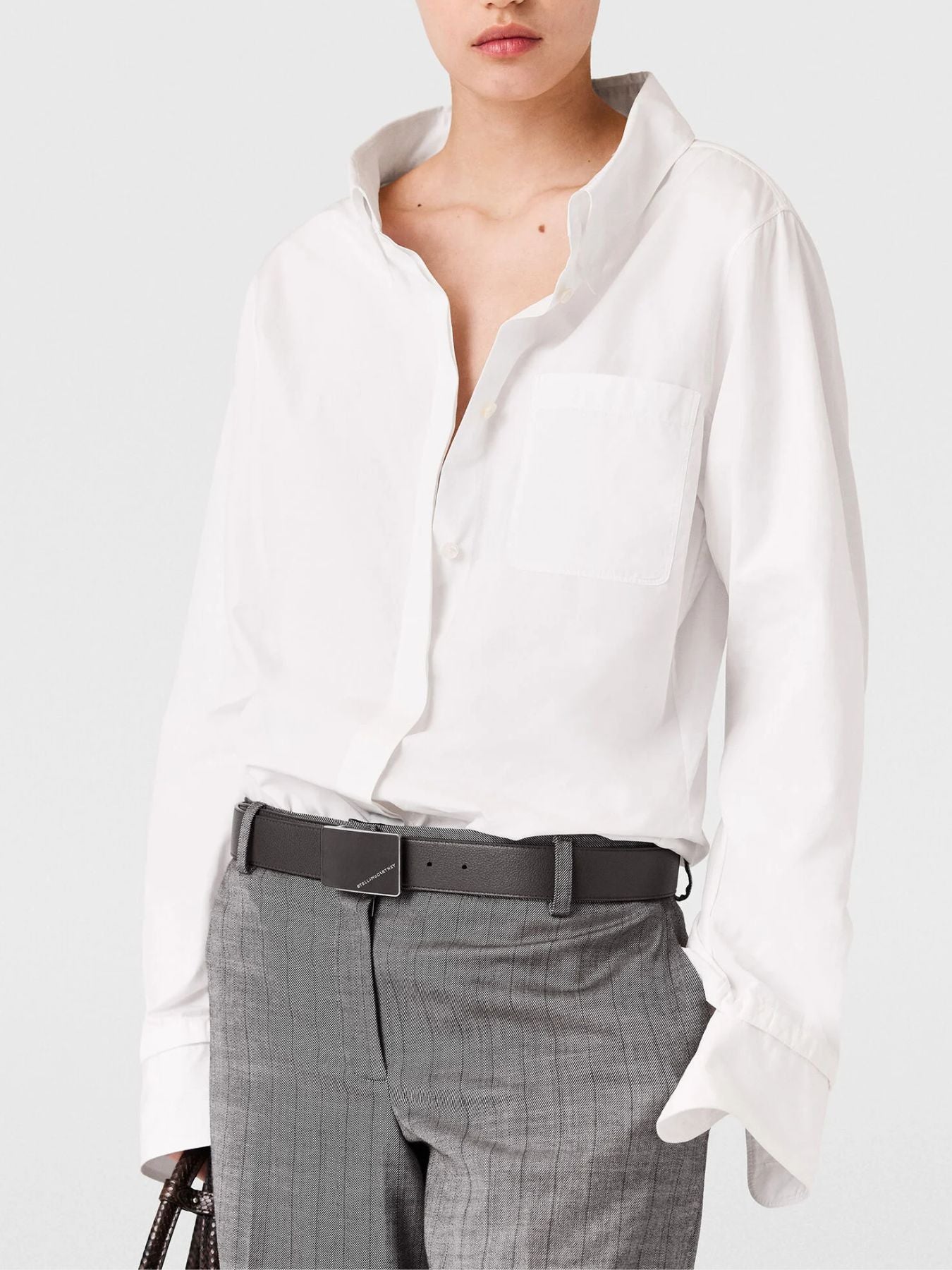 Stella McCartney-Cotton Poplin Shirt - Pure White-Shirts-Boboli-Vancouver-Canada