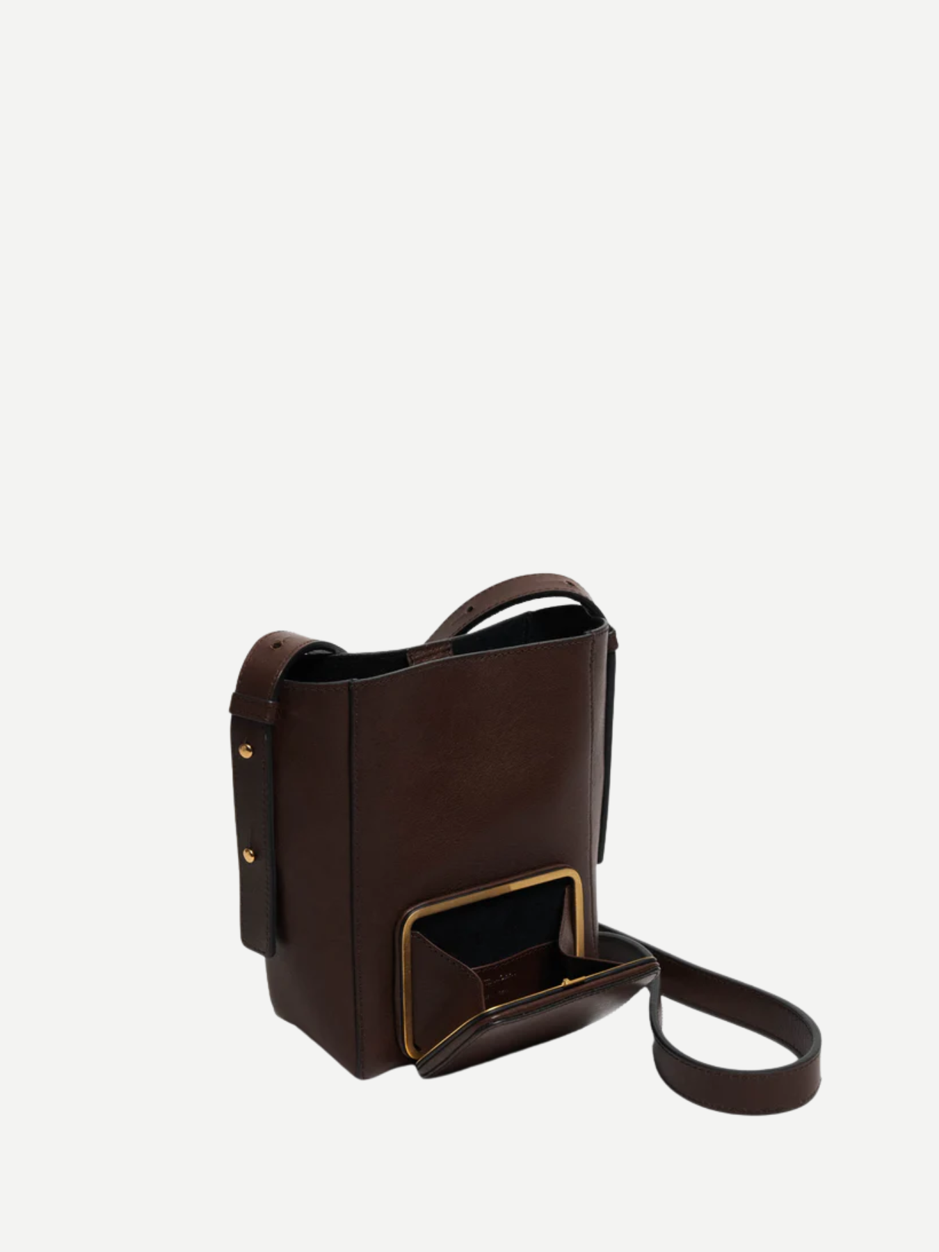 Lutz Morris-Parker S Cross Body Bag - Chocolate Cooper-Bags-Boboli-Vancouver-Canada