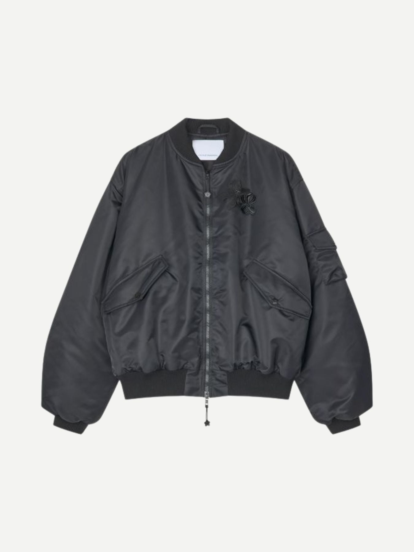 Cecilie Bahnsen-Feilan Bomber Technical Nylon - Black-Jackets-Boboli-Vancouver-Canada