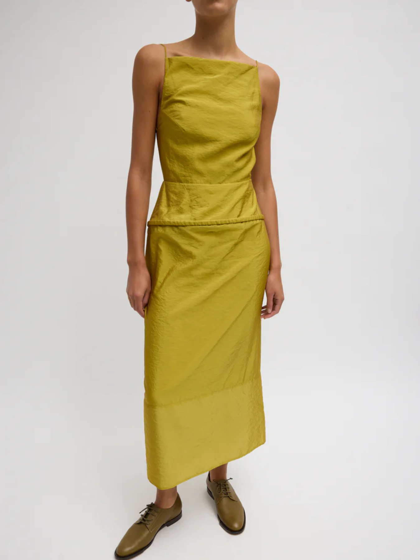 Tibi-Chassis Hoop Strappy Dress - Dijon-Dresses-Boboli-Vancouver-Canada