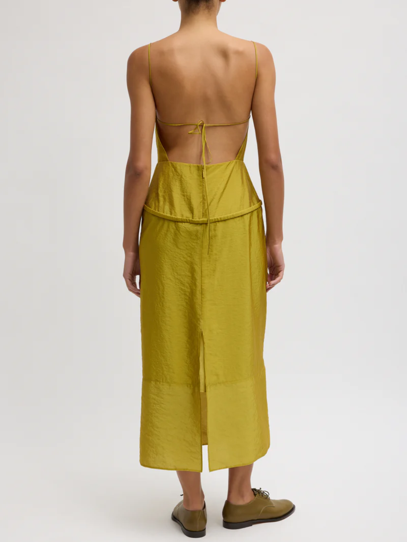 Tibi-Chassis Hoop Strappy Dress - Dijon-Dresses-Boboli-Vancouver-Canada