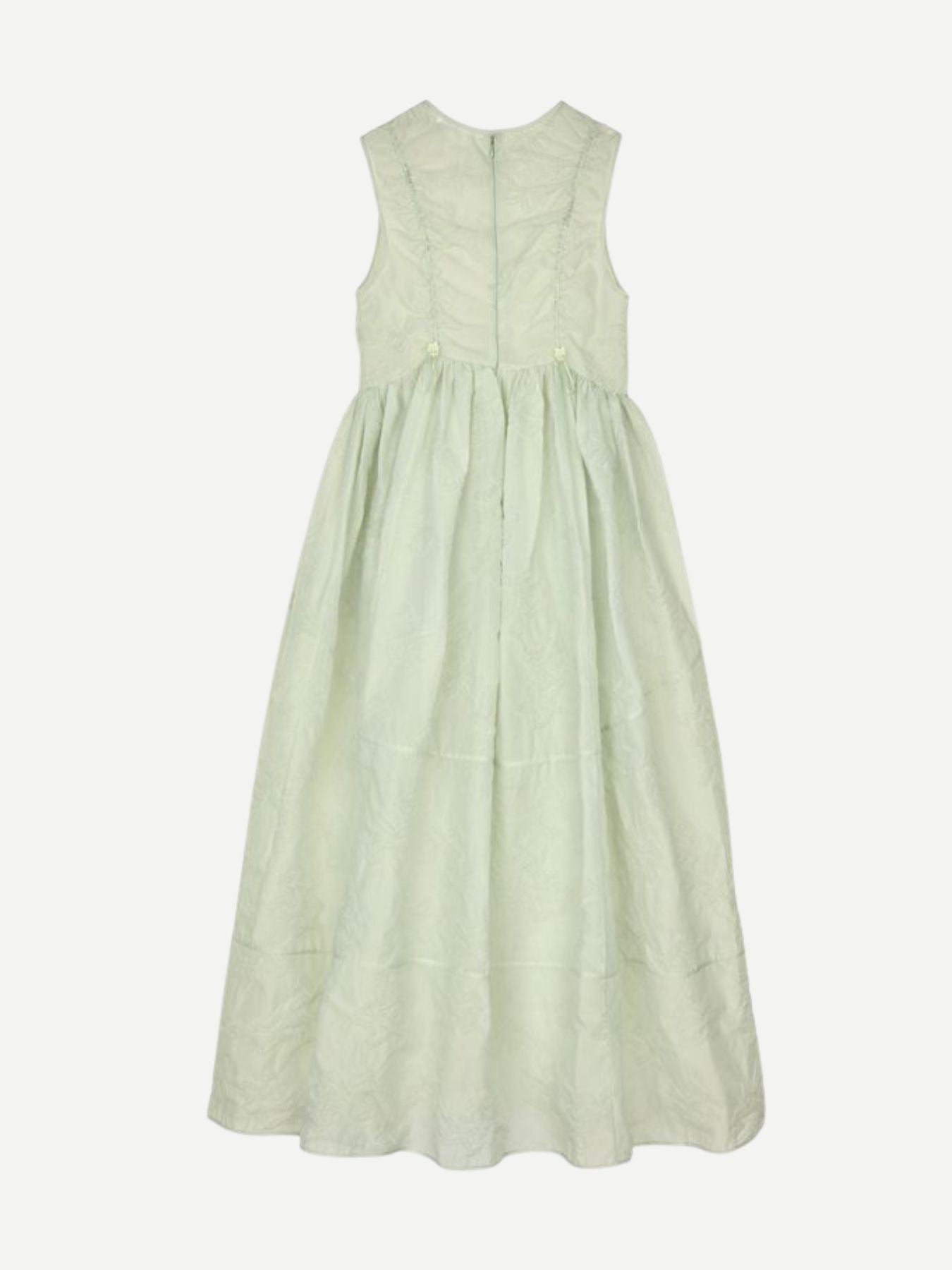 Cecilie Bahnsen-Duana Dress Papillon Matelassé - Pale Green-Dresses-Boboli-Vancouver-Canada