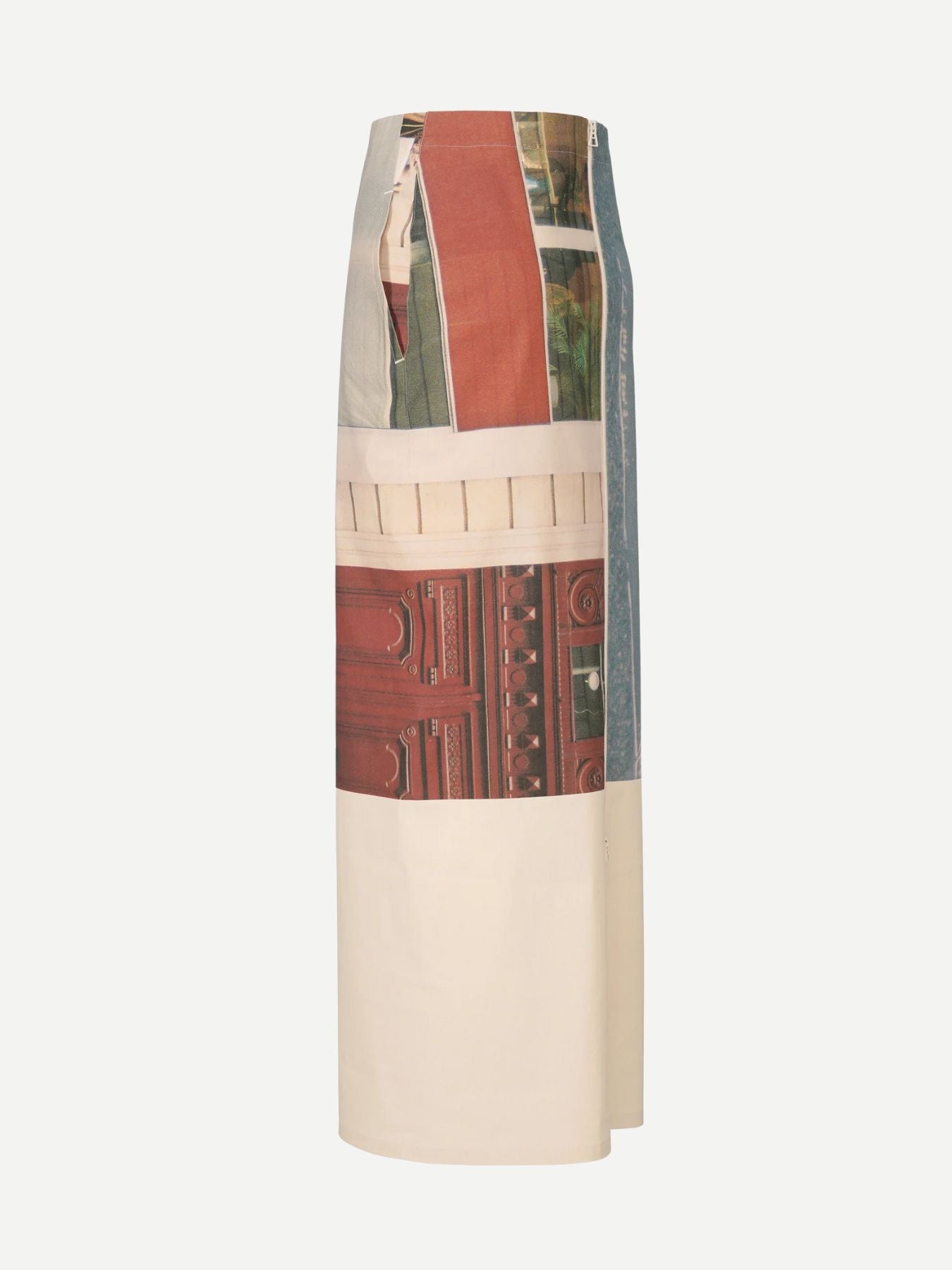 Issey Miyake-Street View Skirt - Light Beige-Skirts-Boboli-Vancouver-Canada