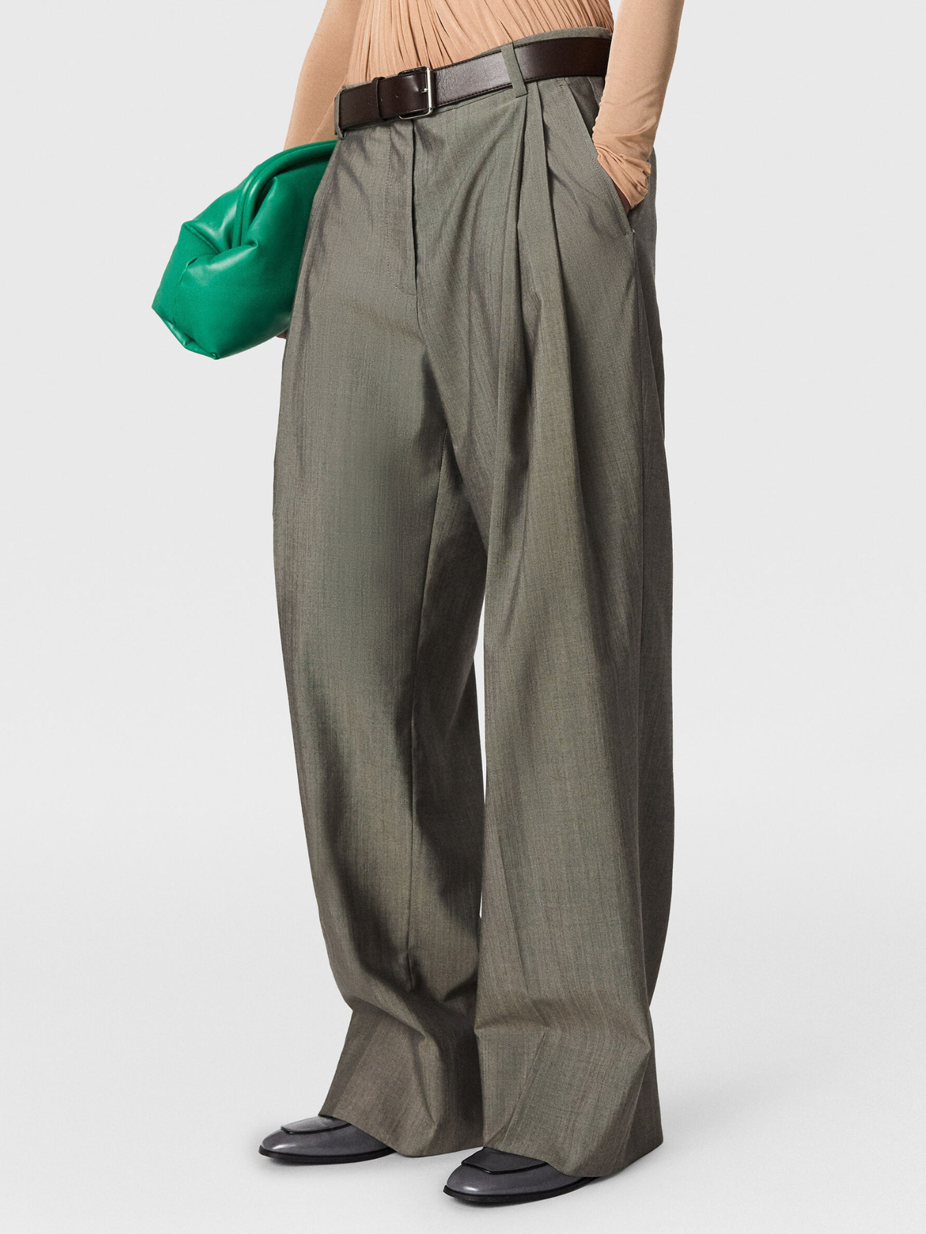 Stella McCartney-Tropical Tailoring Pant - Sage & Ink-Pants-Boboli-Vancouver-Canada