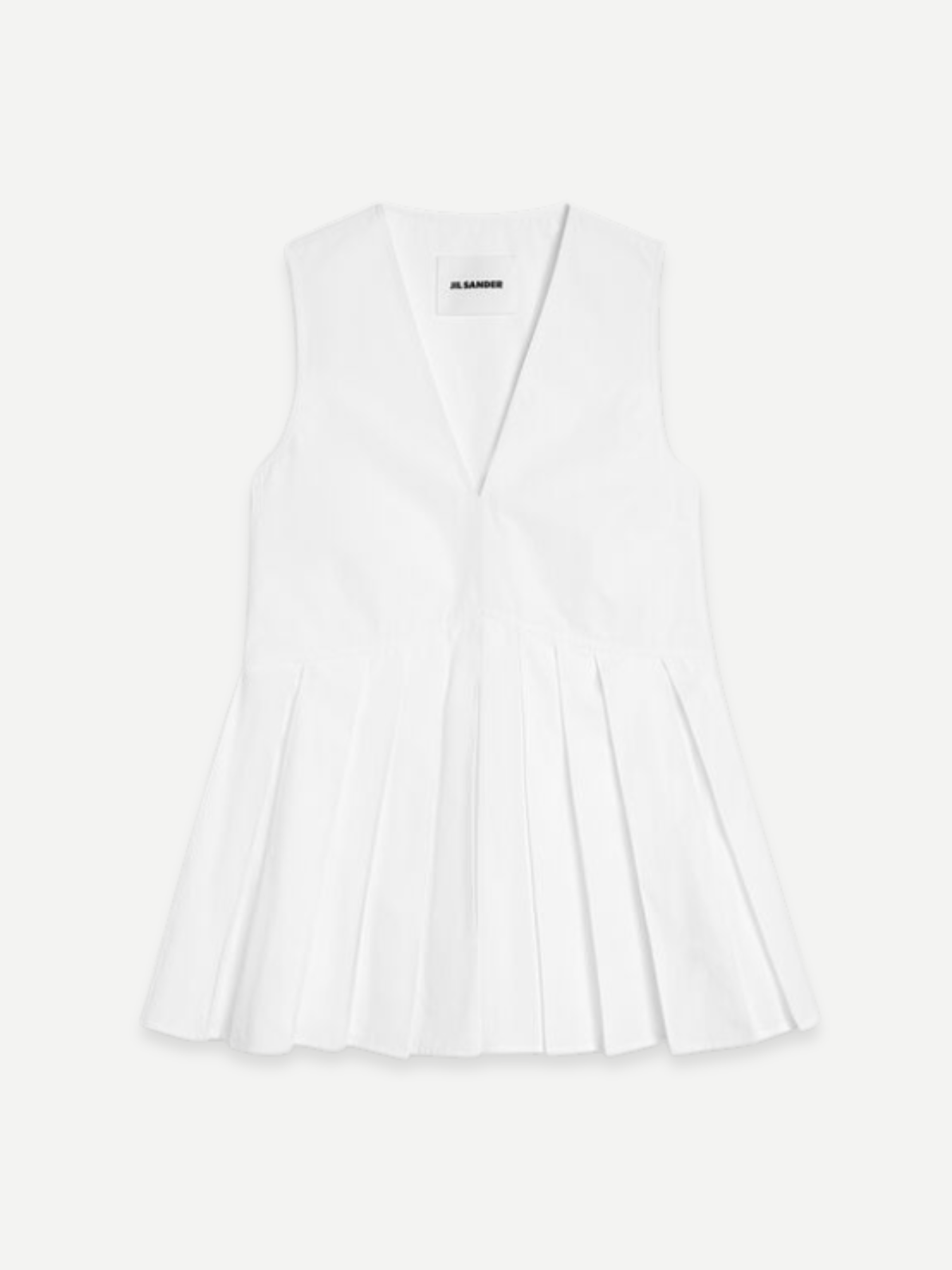 Jil Sander-Organic Cotton Poplin Top - Optic White-Top-Boboli-Vancouver-Canada