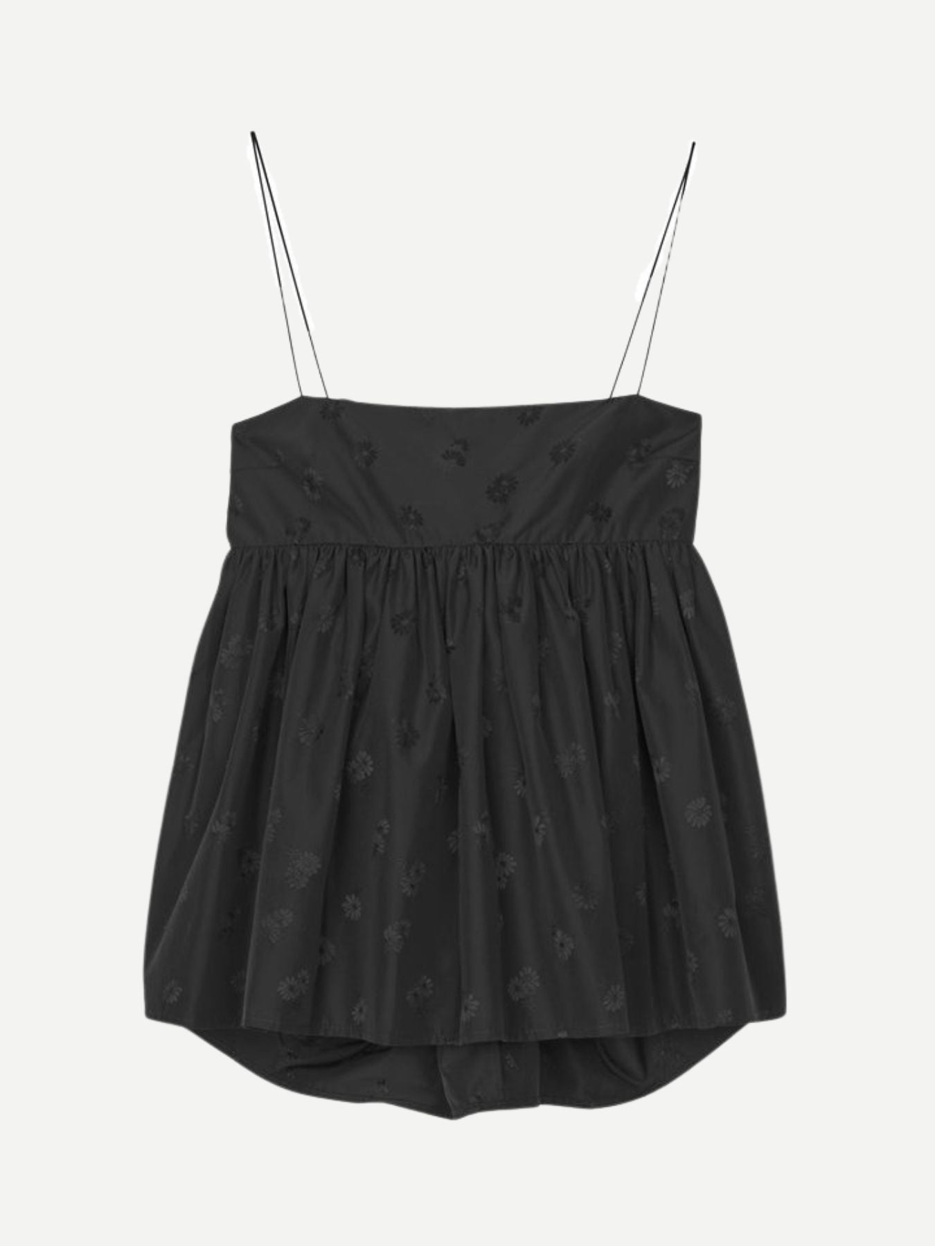 Cecilie Bahnsen-Veronica Top Ditsy Bellis - Black-Tops-Boboli-Vancouver-Canada