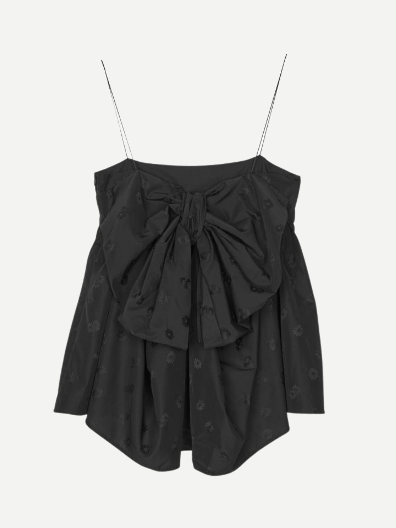 Cecilie Bahnsen-Veronica Top Ditsy Bellis - Black-Tops-Boboli-Vancouver-Canada