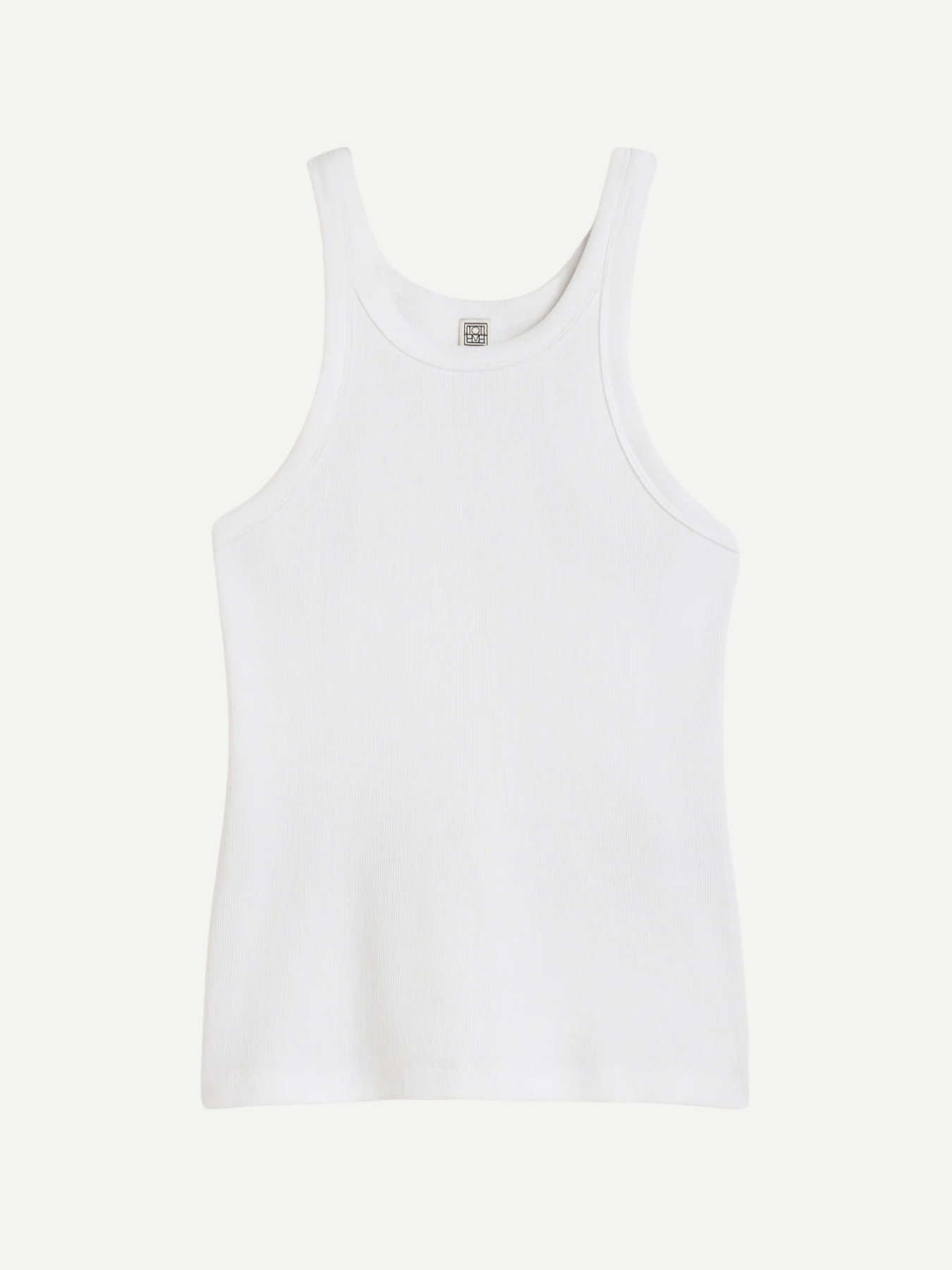 Totême-Curved Rib Tank - White-Tops-Boboli-Vancouver-Canada