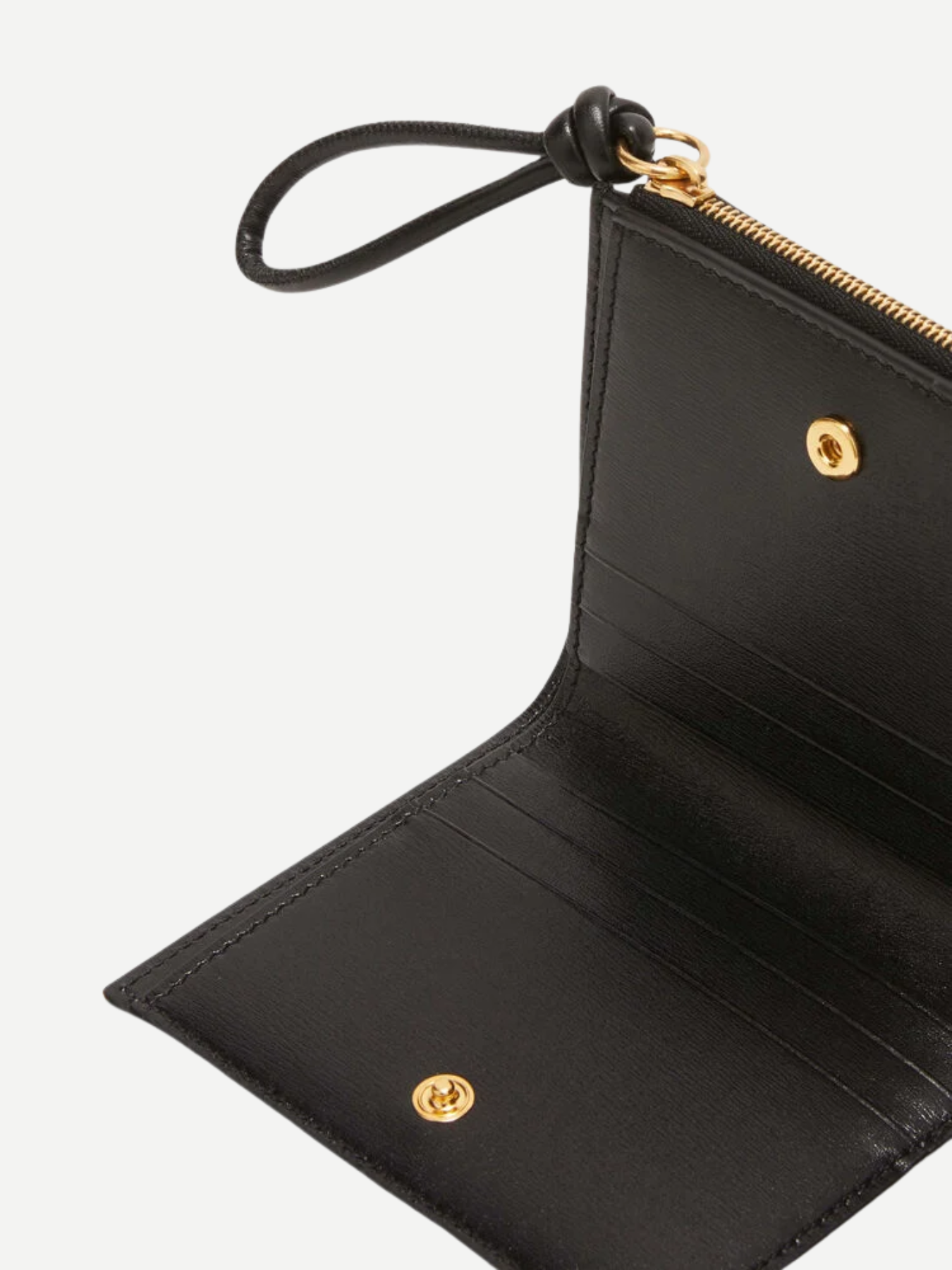 Jil Sander-Mini French Wallet Giro - Black-Wallets-Boboli-Vancouver-Canada