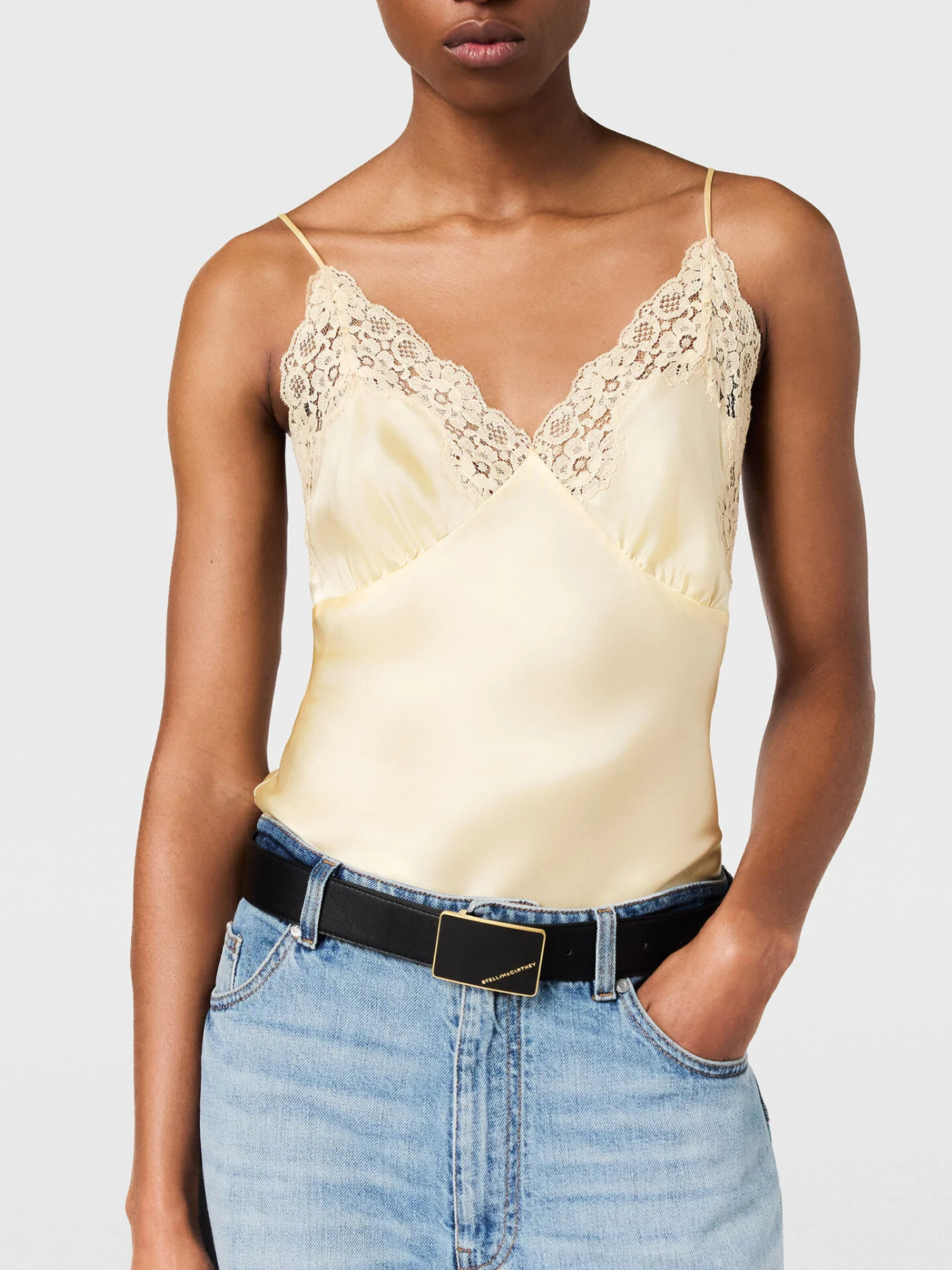 Stella McCartney-Lace Slip Top - Cream-Tops-Boboli-Vancouver-Canada