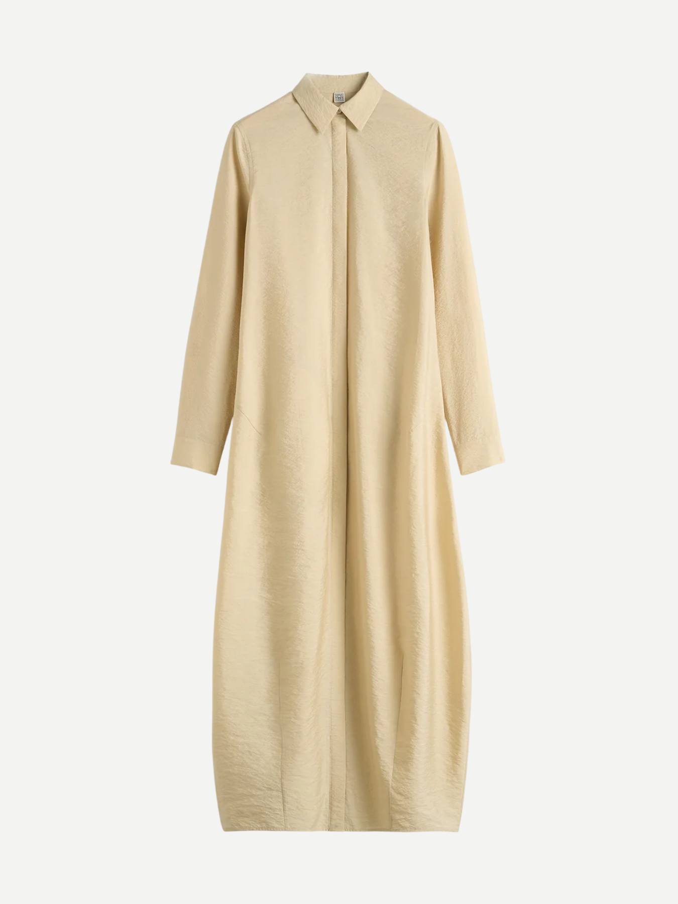 Totême-Parachute Shirt Dress - Stone-Dresses-Boboli-Vancouver-Canada