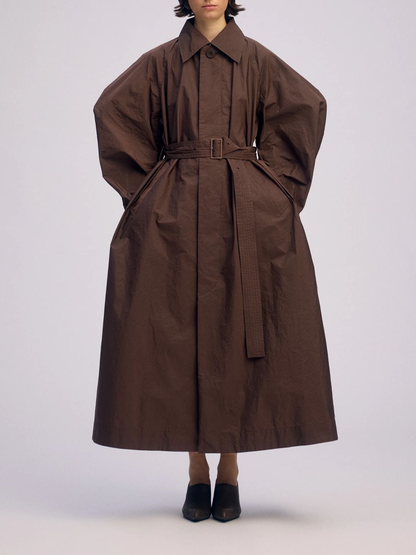 Akimbo Coat - Dark Brown