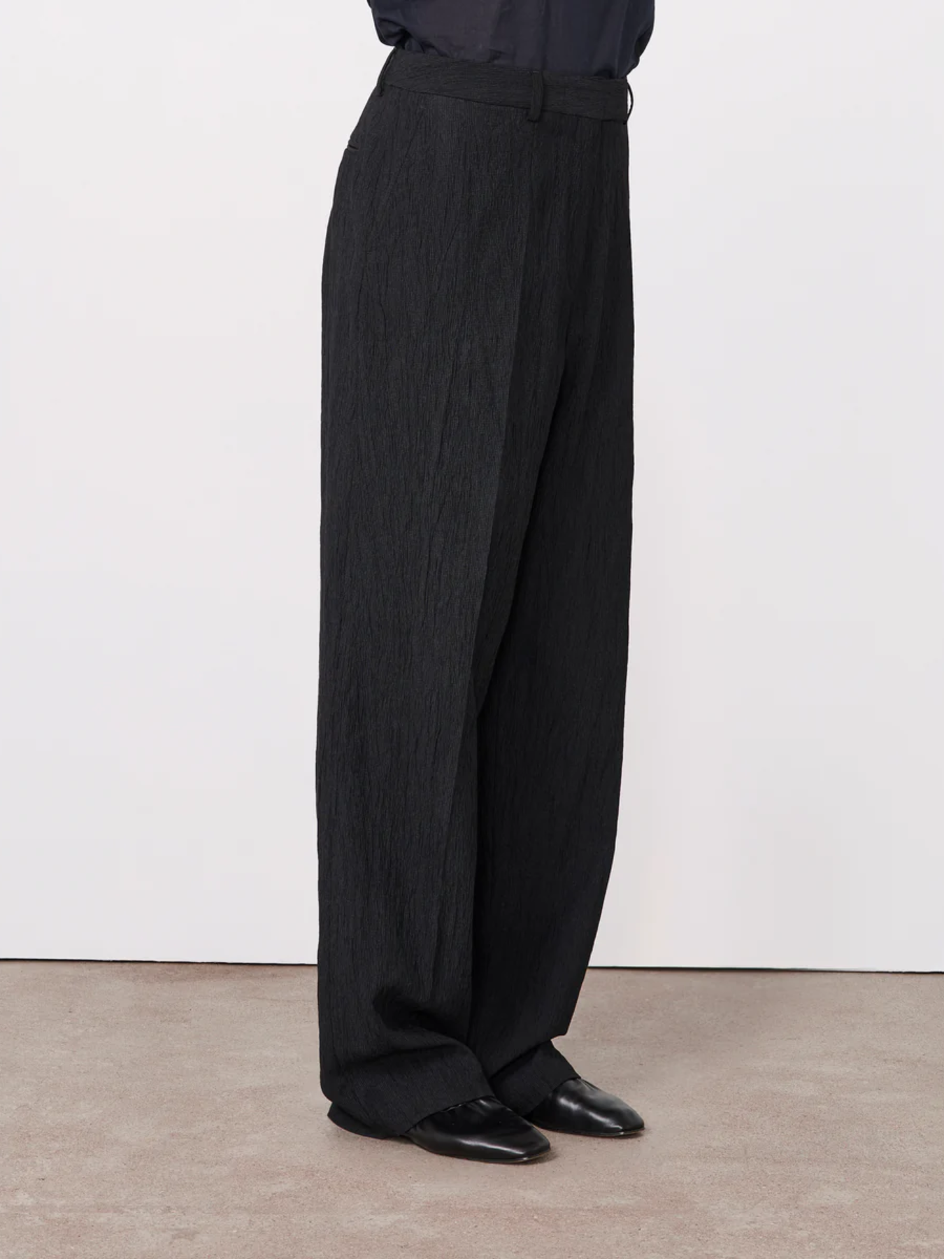 Officine Generale-Nash Pant - Black-Pants-Boboli-Vancouver-Canada