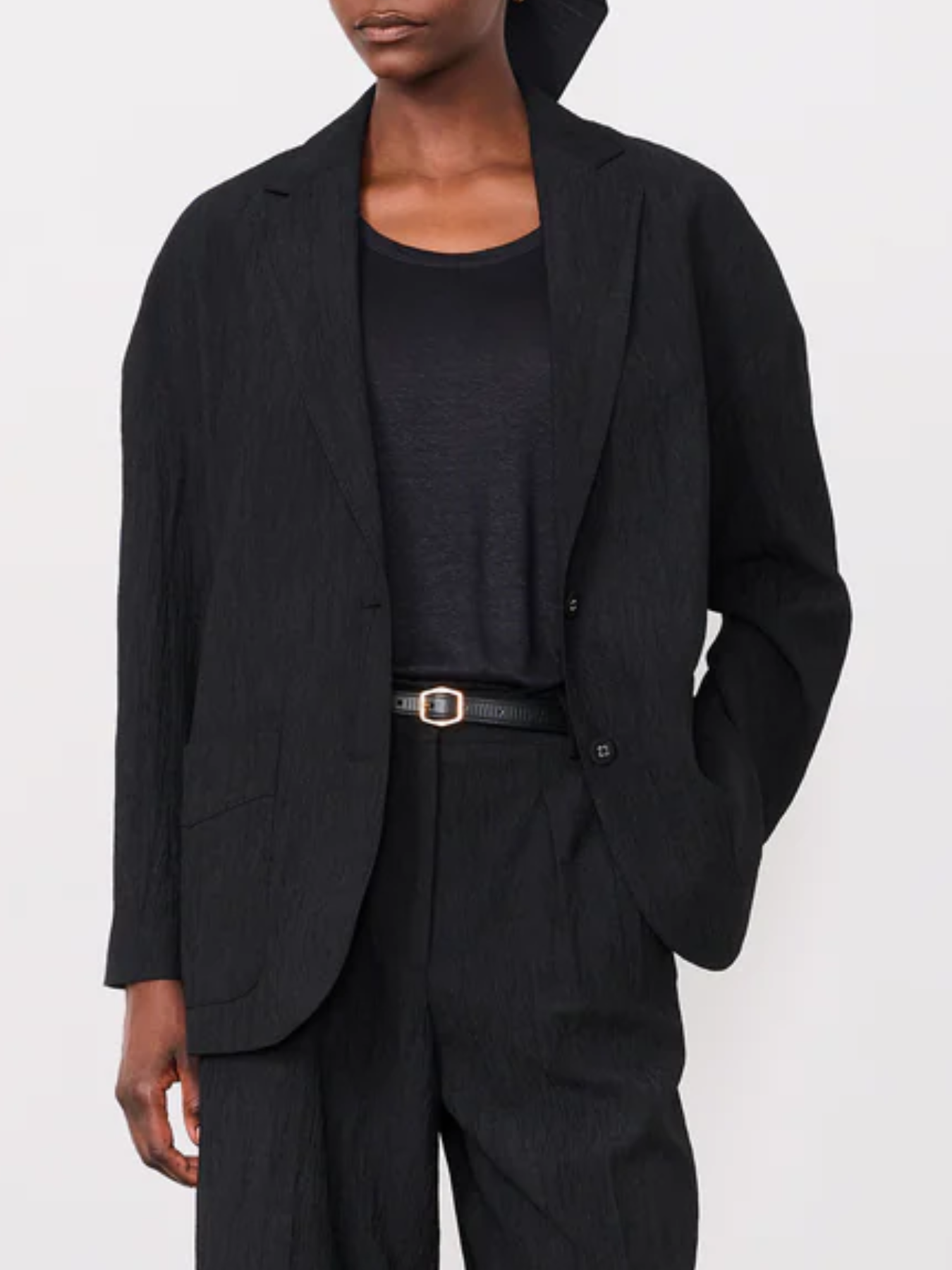 Officine Generale-Erena Jacket - Black-Jackets-Boboli-Vancouver-Canada