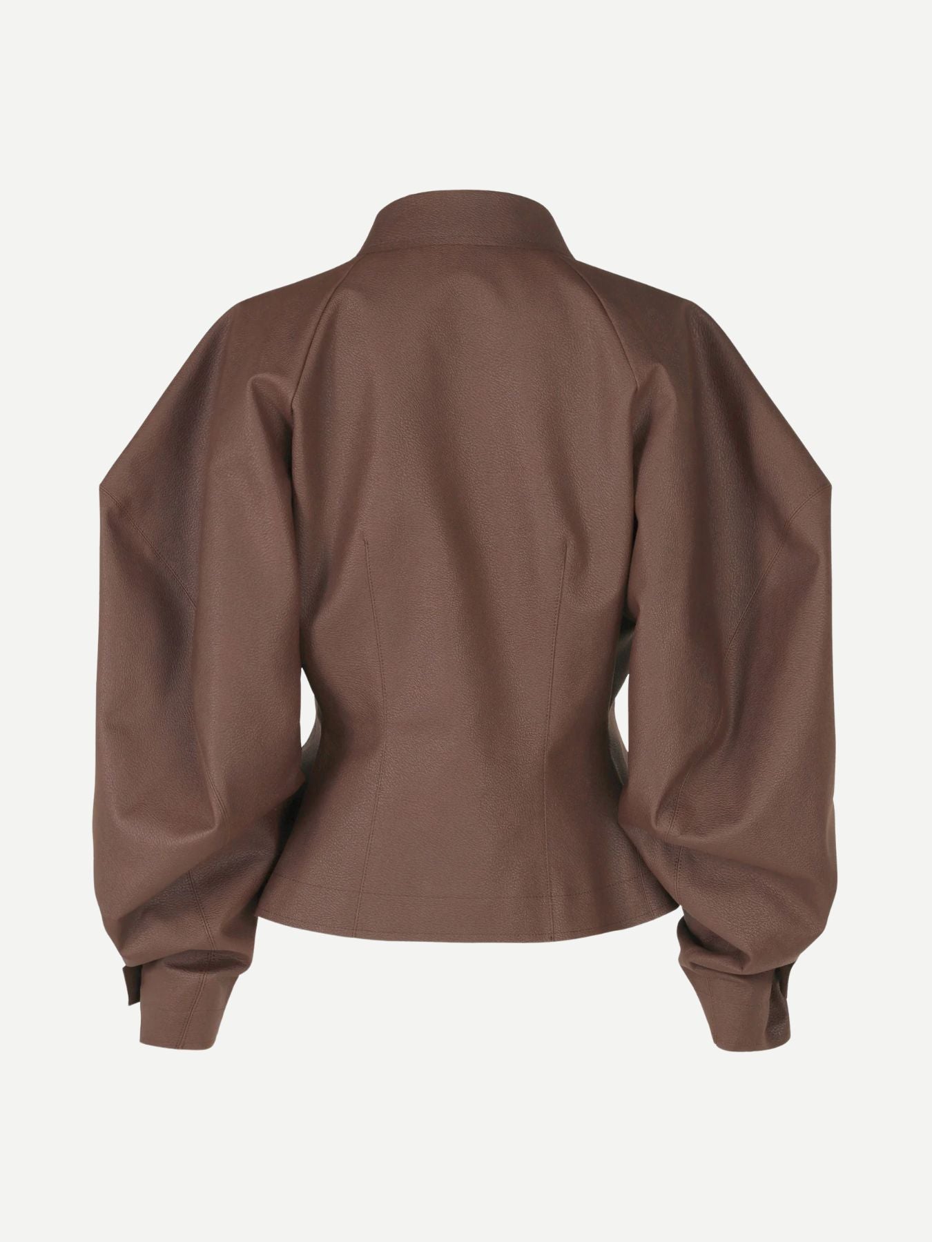 Pronounced Body Jacket - Dark Brown