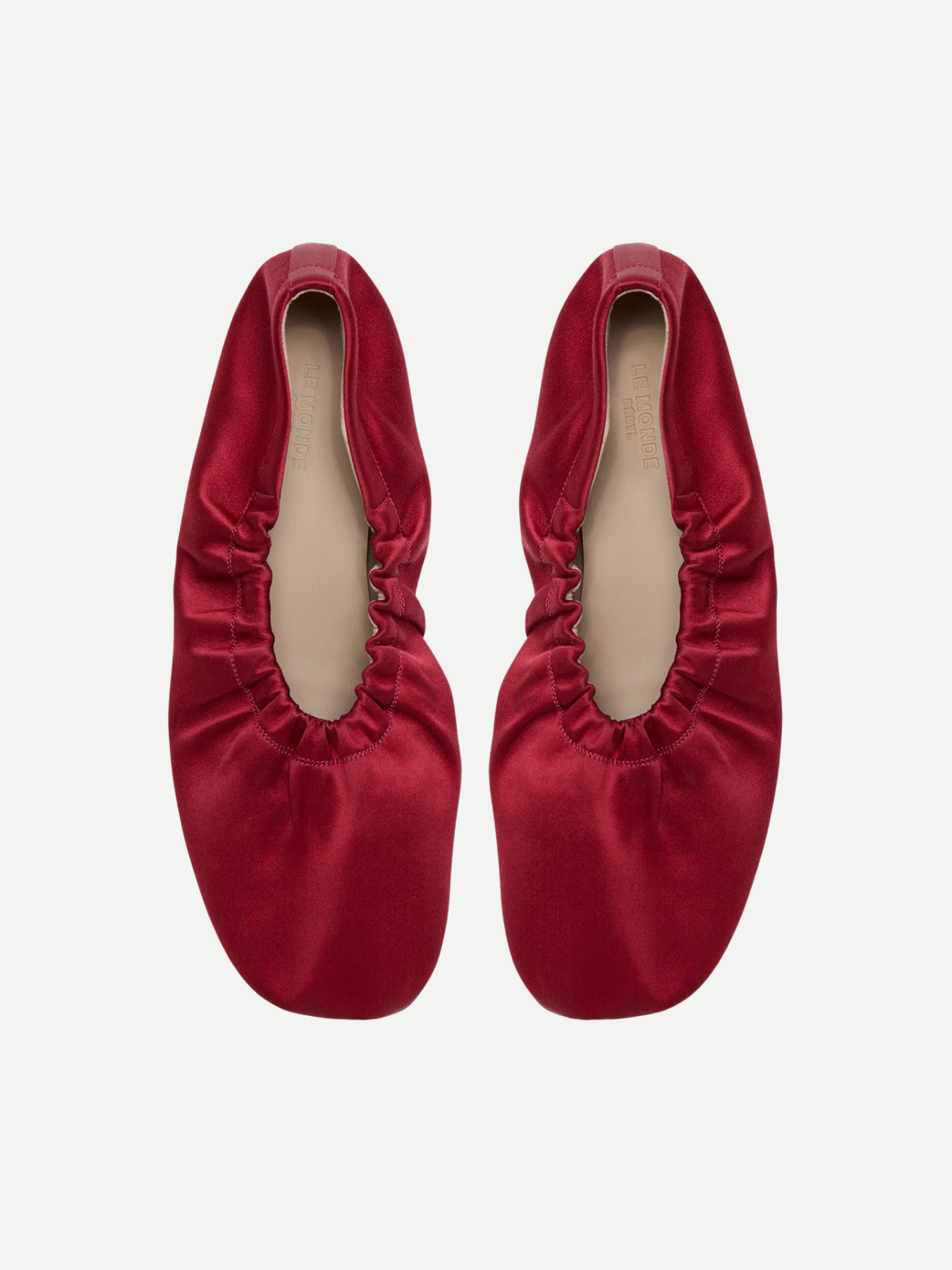 Le Monde Beryl-Mica Elastic Flat - Tomato-Shoes-Boboli-Vancouver-Canada
