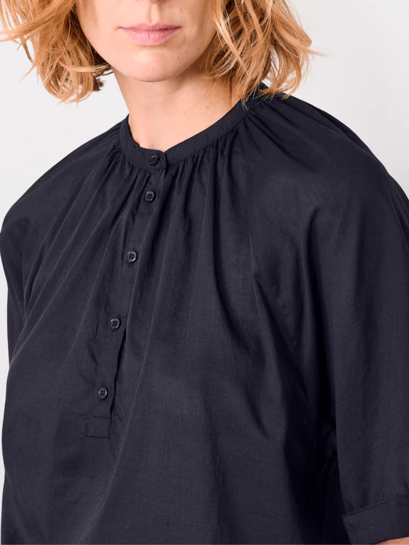 Officine Generale-Noria Shirt - Black-Shirts-Boboli-Vancouver-Canada