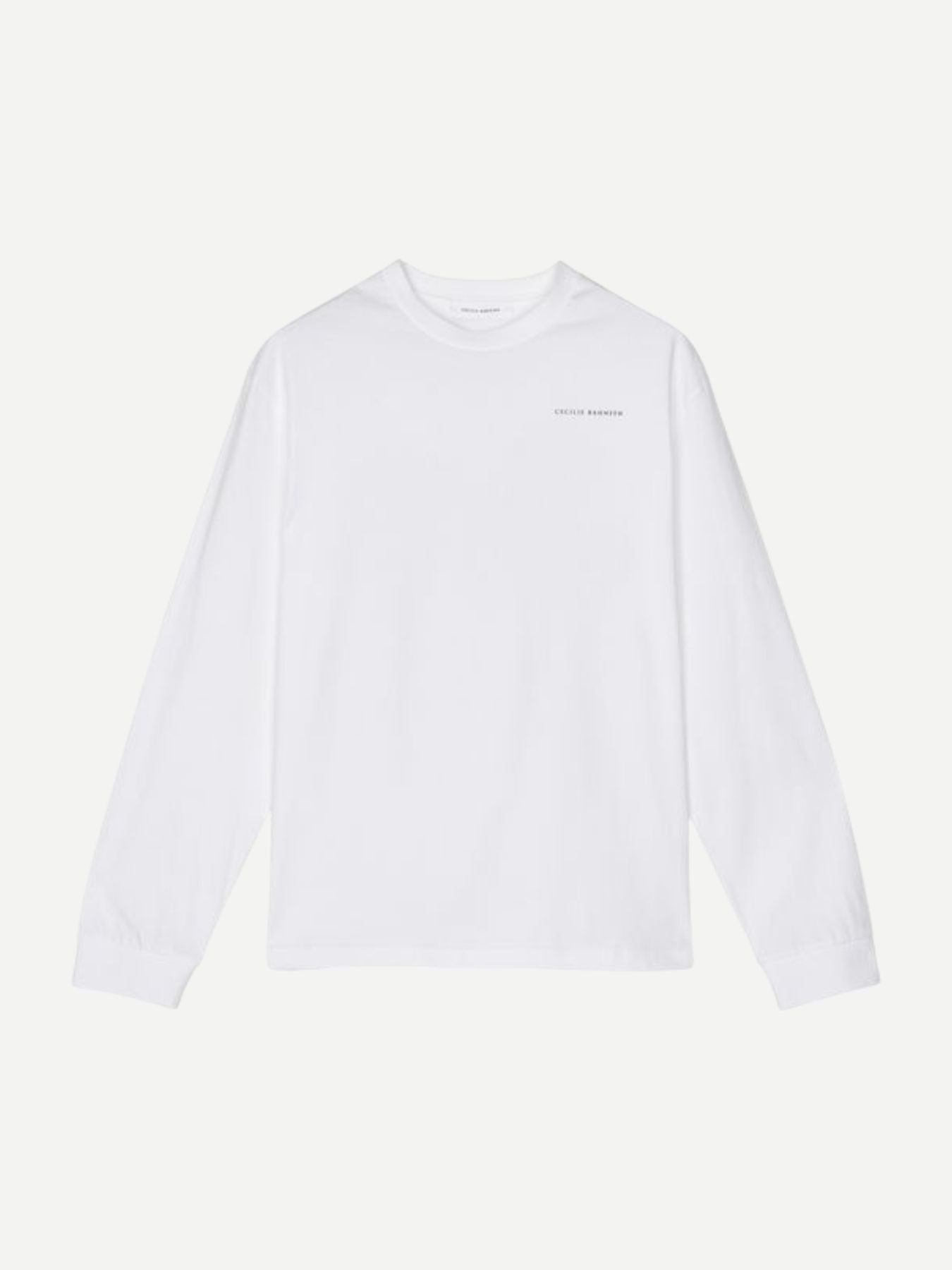 Cecilie Bahnsen-Lily T-Shirt Jersey - White / Pink-T-Shirts-Boboli-Vancouver-Canada
