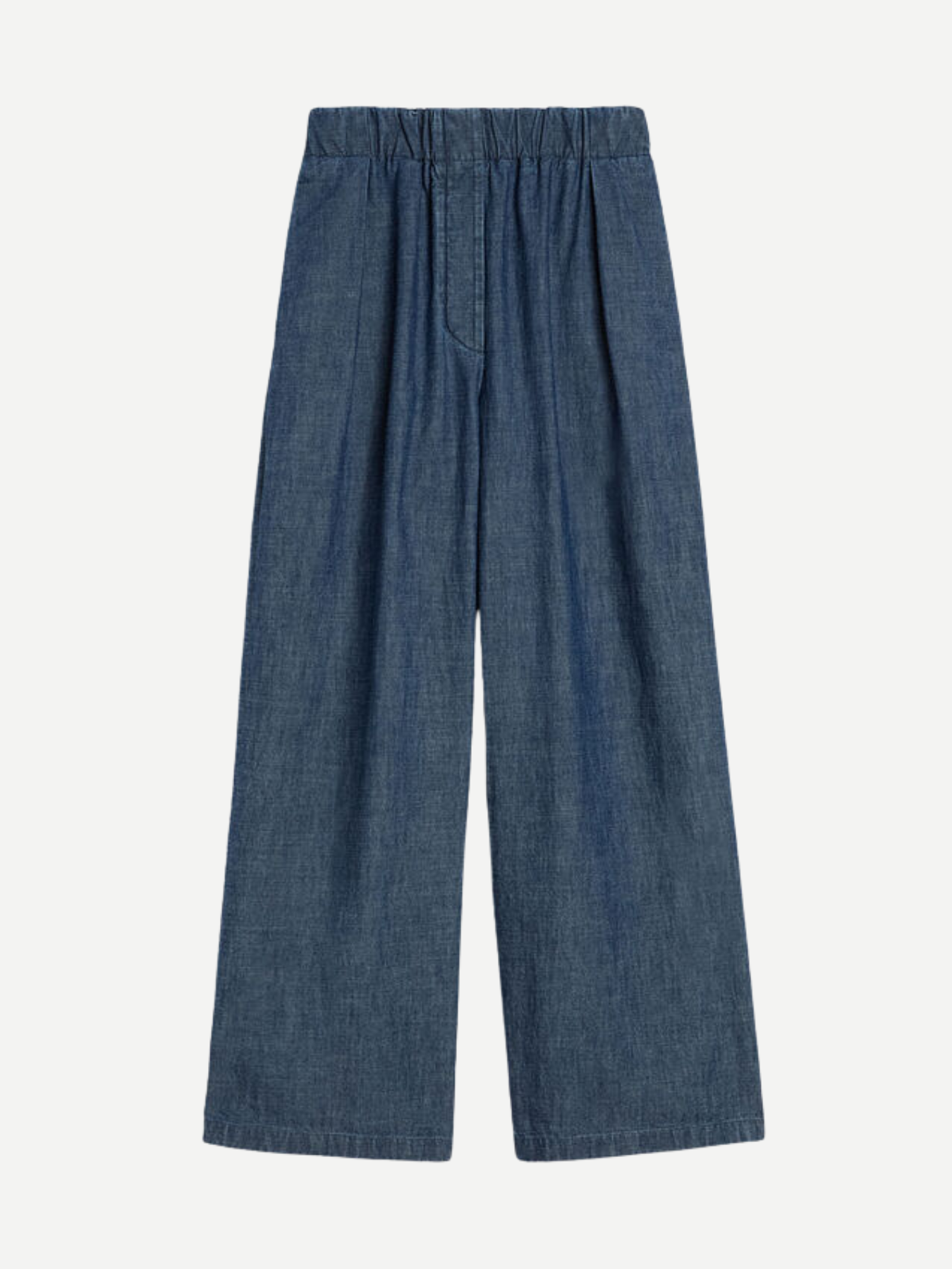 Jil Sander-Light Cotton Chambray Pant - Indigo-Pants-Boboli-Vancouver-Canada