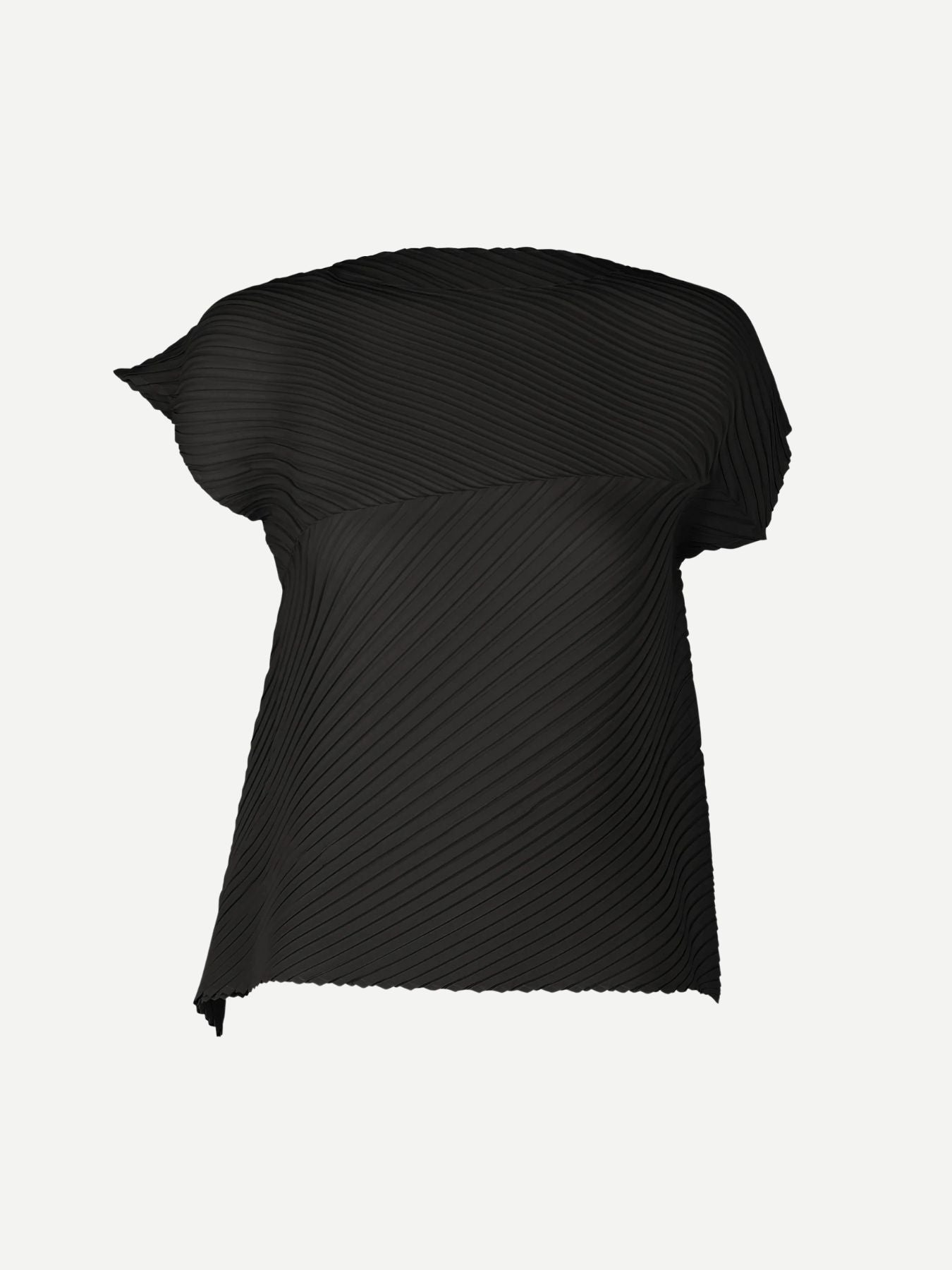 Plaster Pleats Solid Top - Black