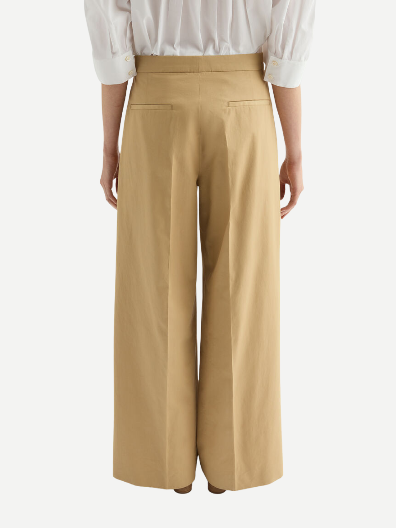 Jil Sander-Light Cotton Drill Trouser - Dark Sand-Pants-Boboli-Vancouver-Canada