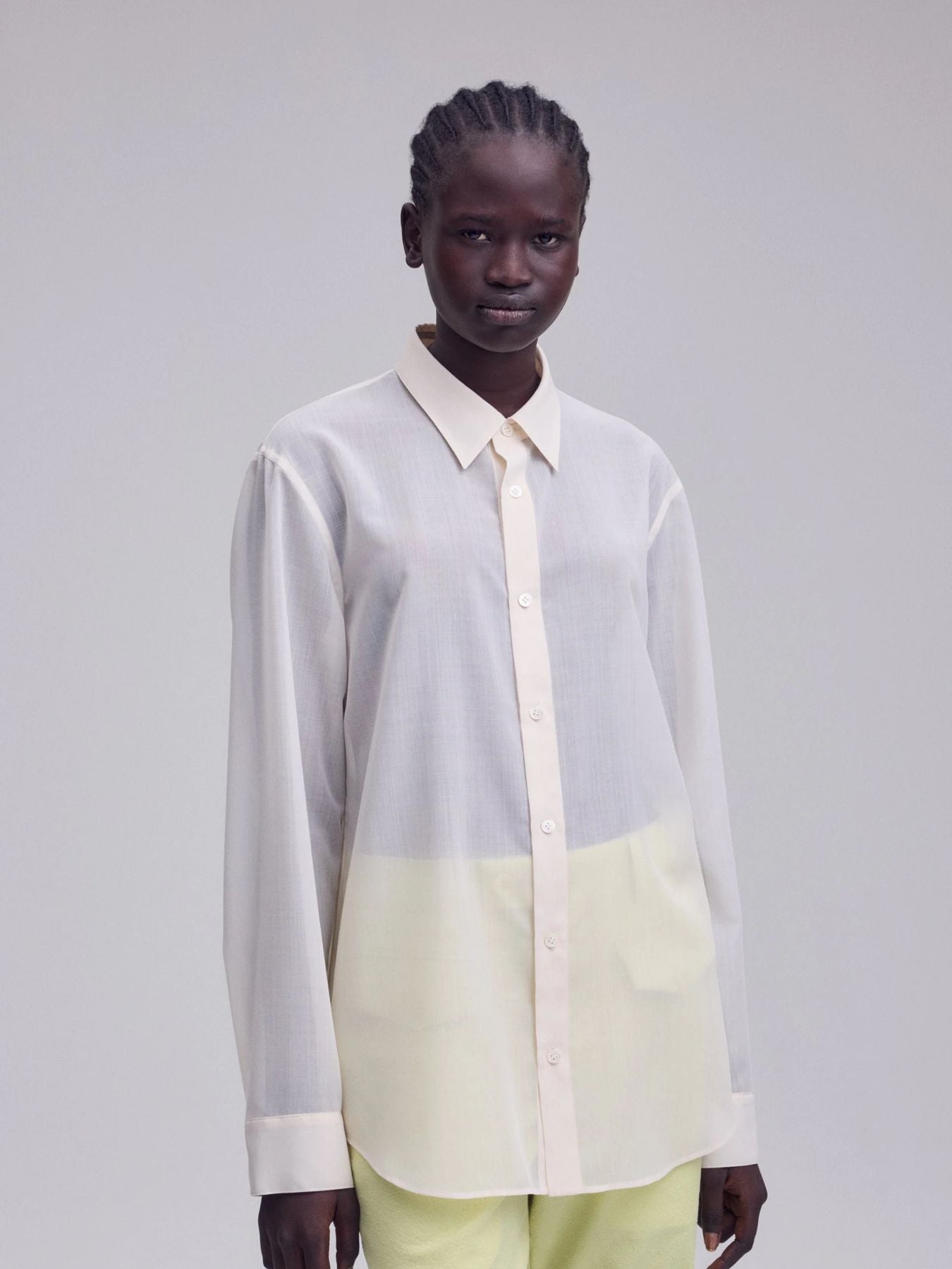 Sheer Wool Shirt - Off White