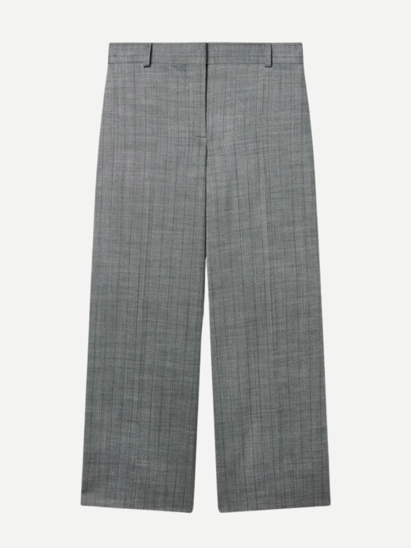 Stella McCartney-Pinstripe Loose Trousers - Grey-Pants-Boboli-Vancouver-Canada