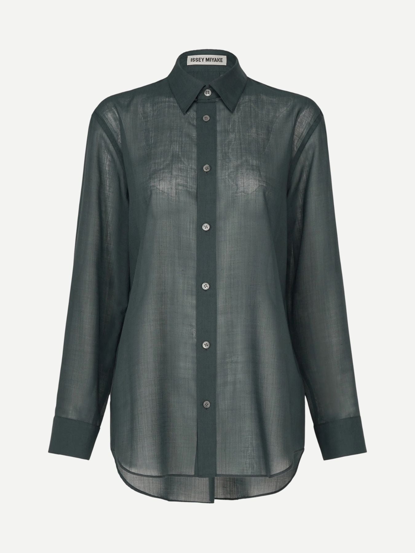 Sheer Wool Shirt - Dark Navy