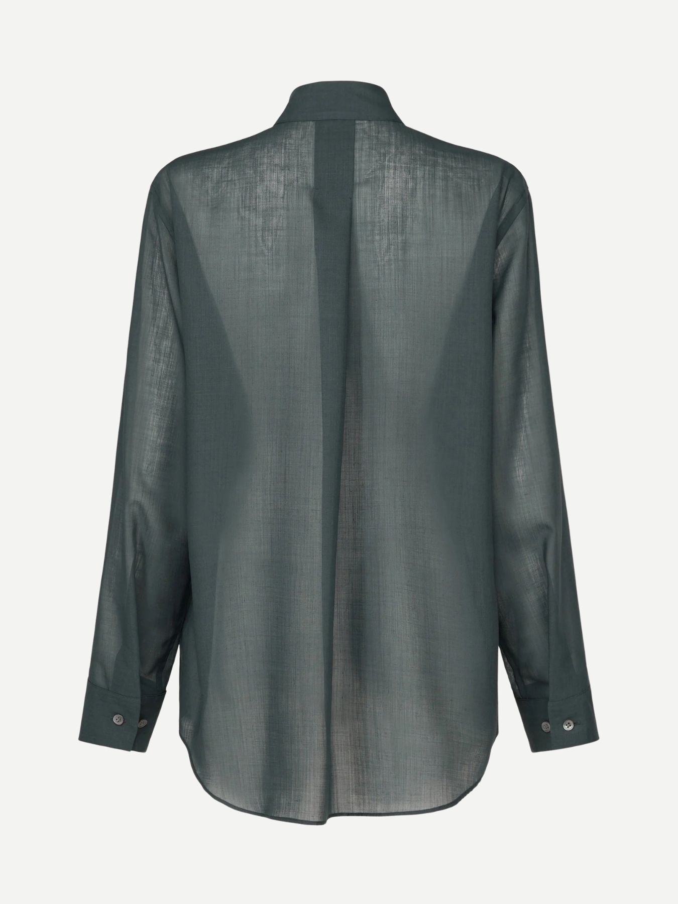 Sheer Wool Shirt - Dark Navy