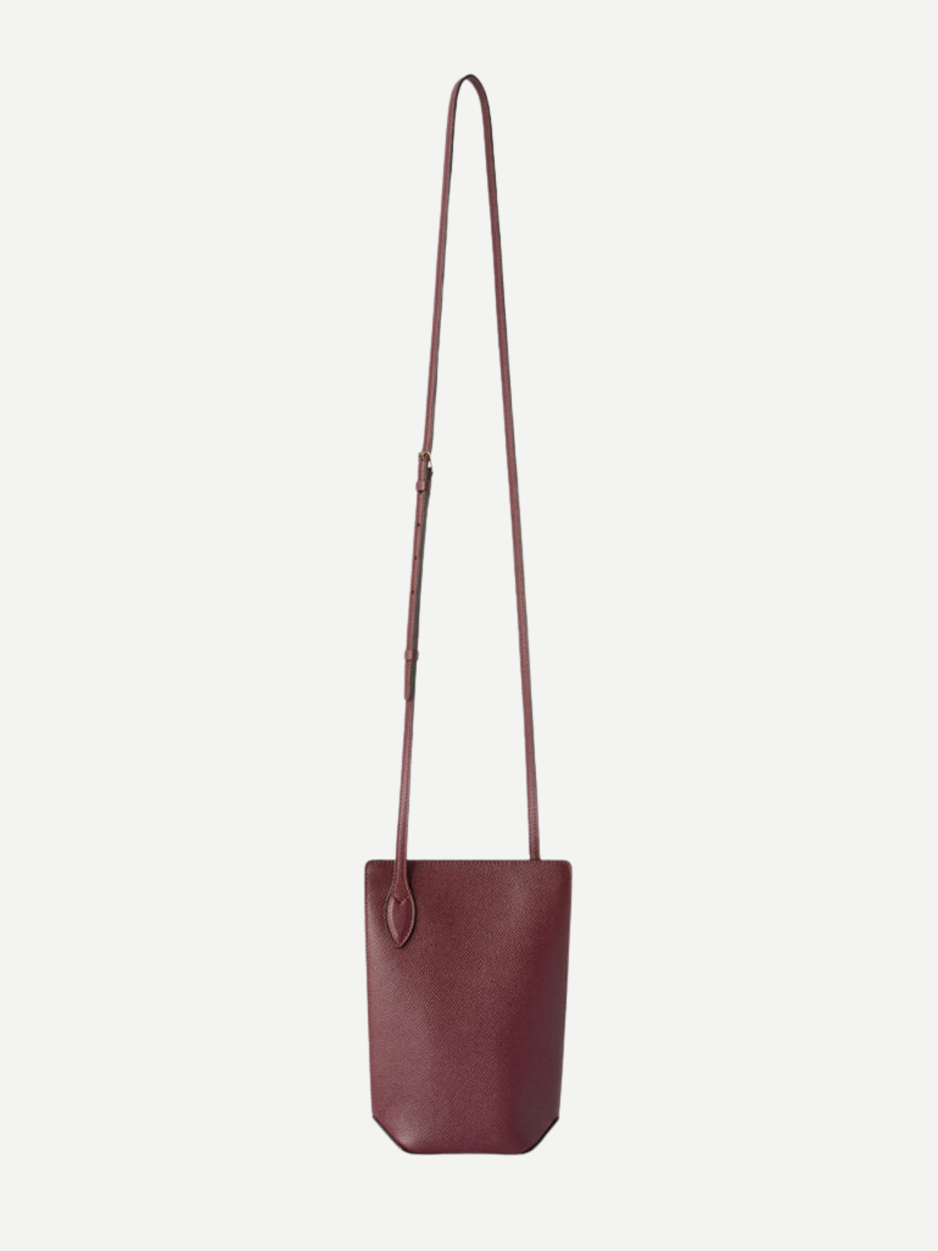 Valextra-Vivi Crossbody Phone Bag - Claret Red-Bags-Boboli-Vancouver-Canada