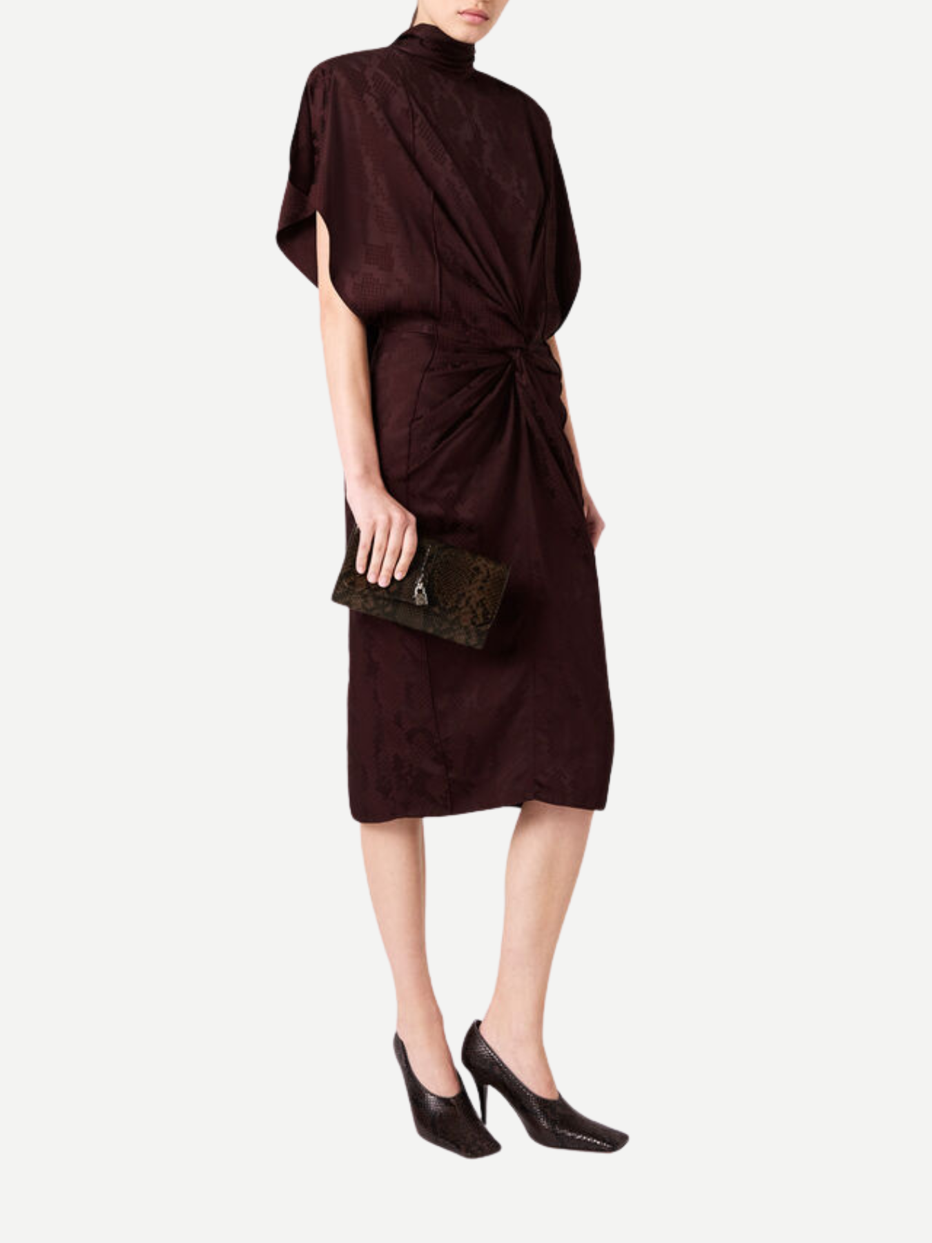 Stella McCartney-Fluid Jacquard Midi Dress - Shiraz-Dresses-Boboli-Vancouver-Canada