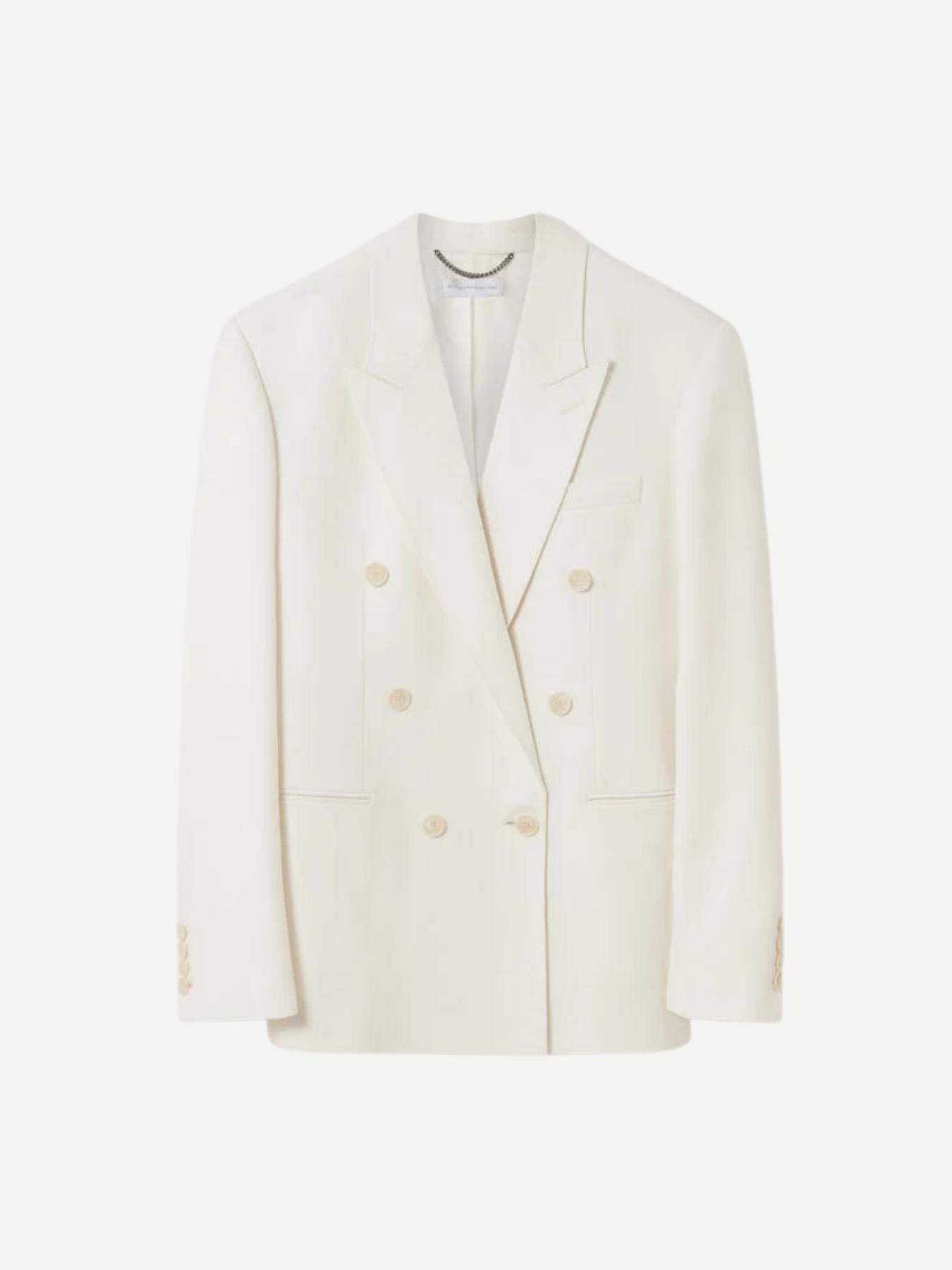Stella McCartney-Canvas Tailoring D.B. Jacket - Cream-Jackets-Boboli-Vancouver-Canada