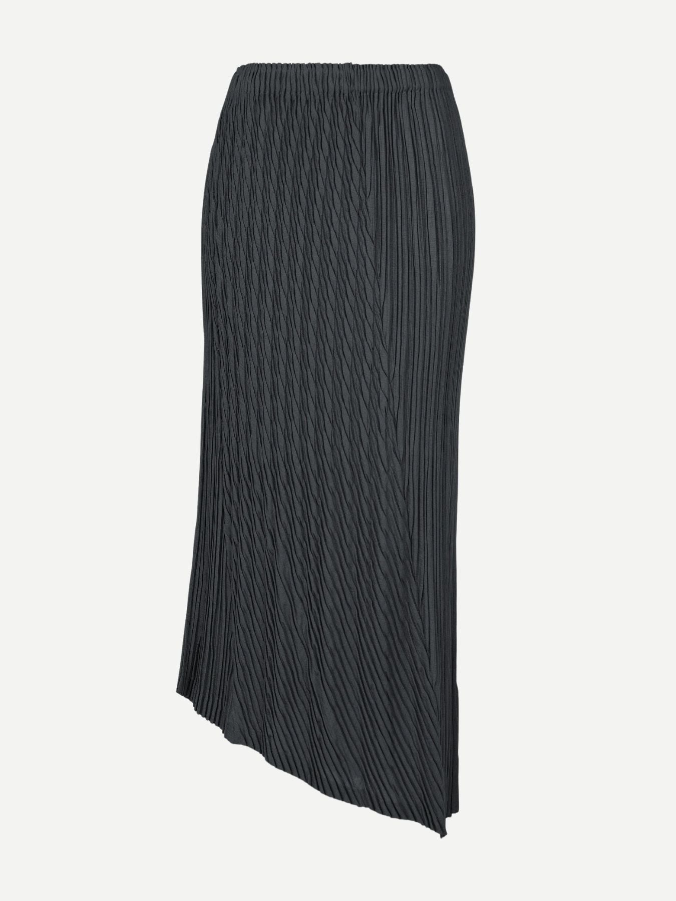 Unfurling Pleats Skirt - Dark Navy