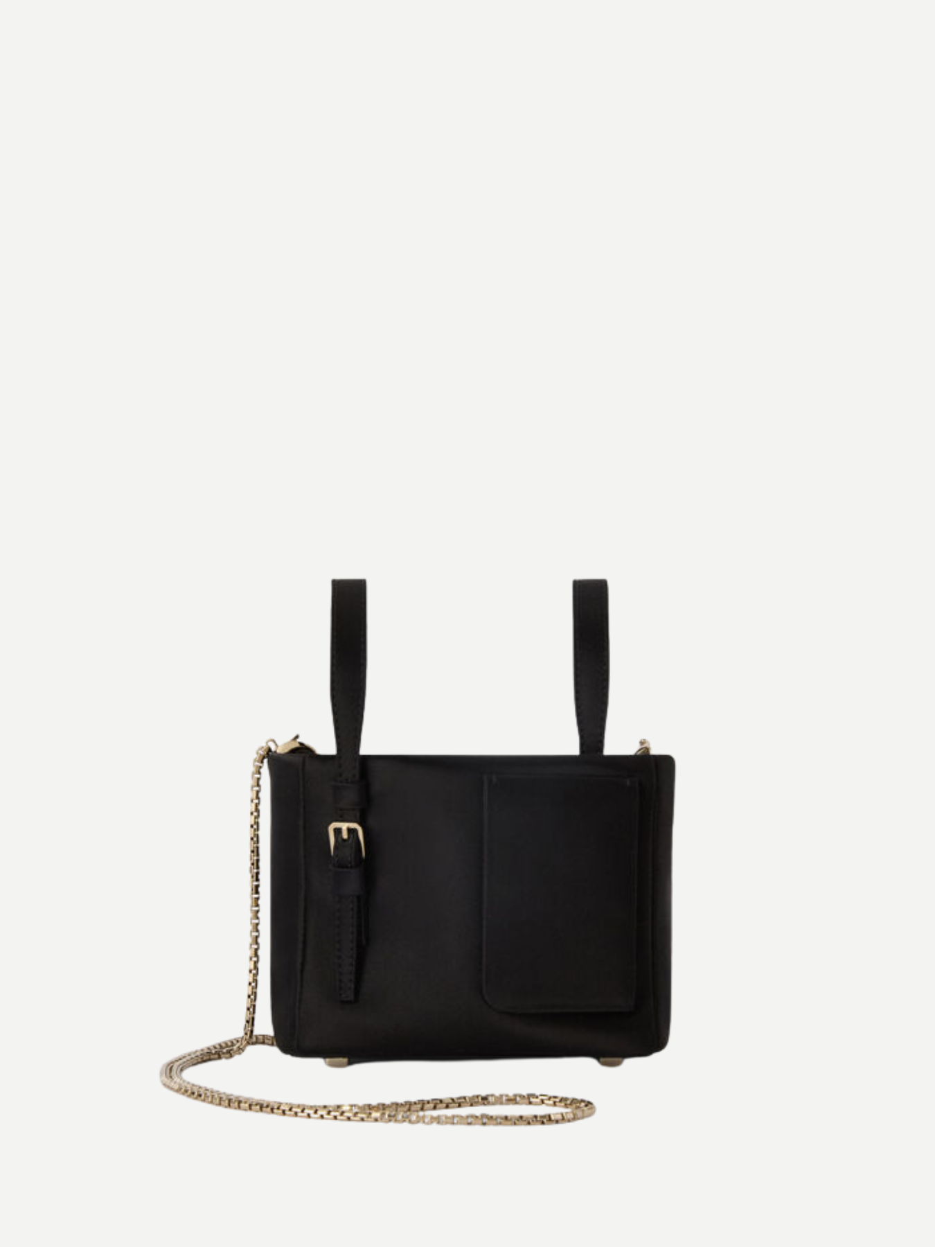 Valextra-Soft Satin Bucket Nano - Black-Bags-Boboli-Vancouver-Canada