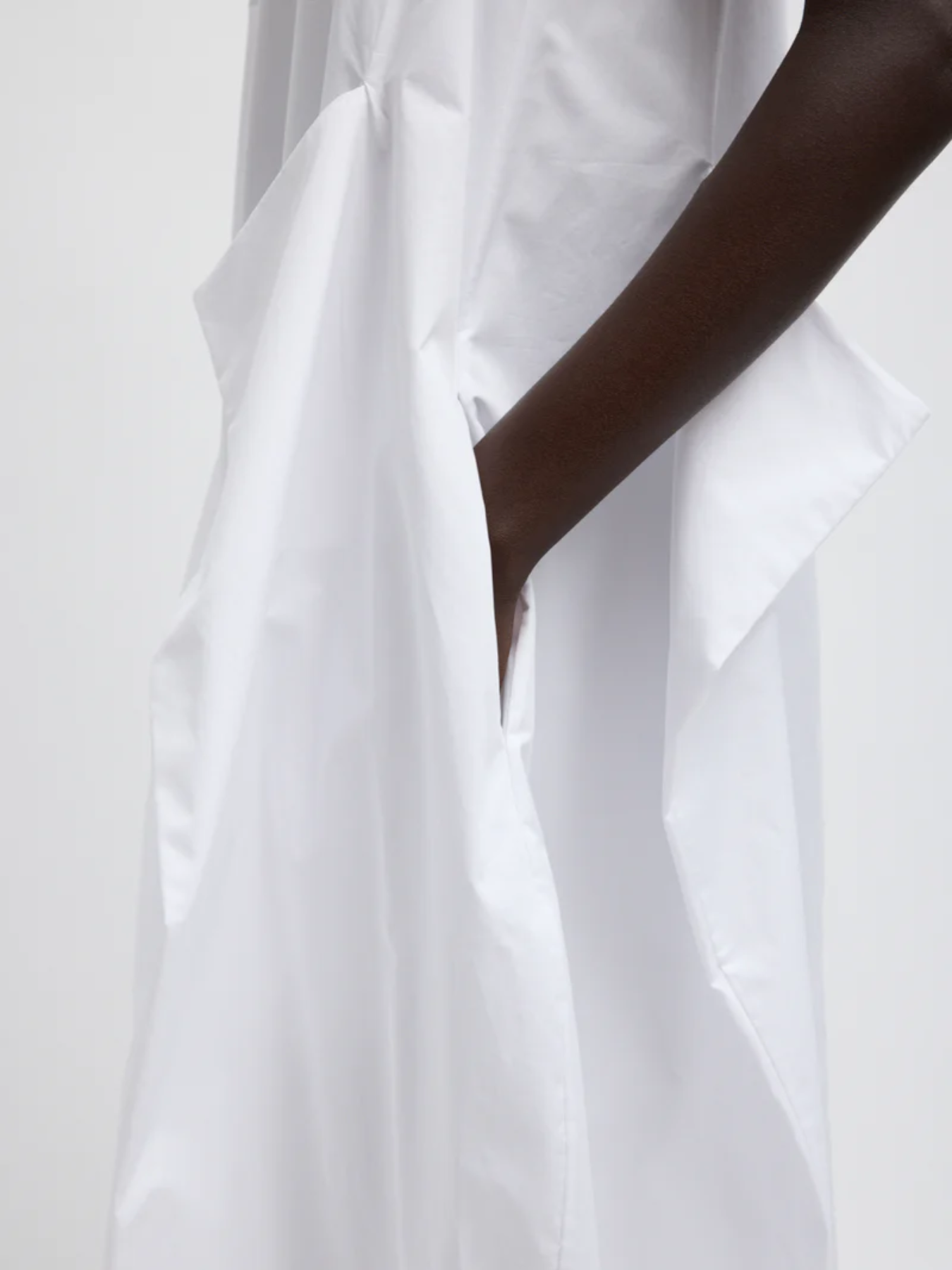 Tibi-Eco Poplin Tank Dress - White-Dresses-Boboli-Vancouver-Canada