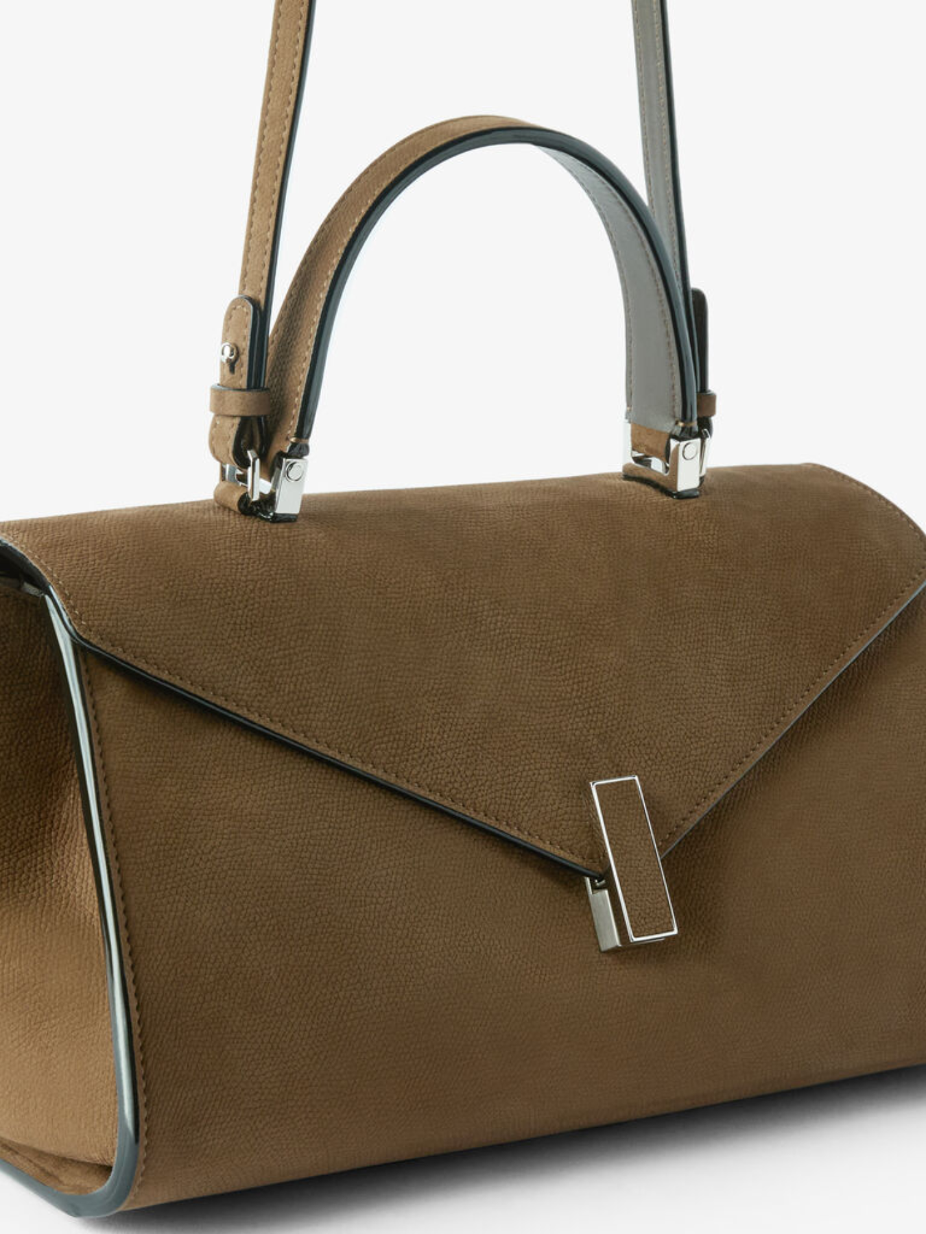 Valextra-Iside Editor Senson Top Handle Medium Bag - Khaki-Bags-Boboli-Vancouver-Canada